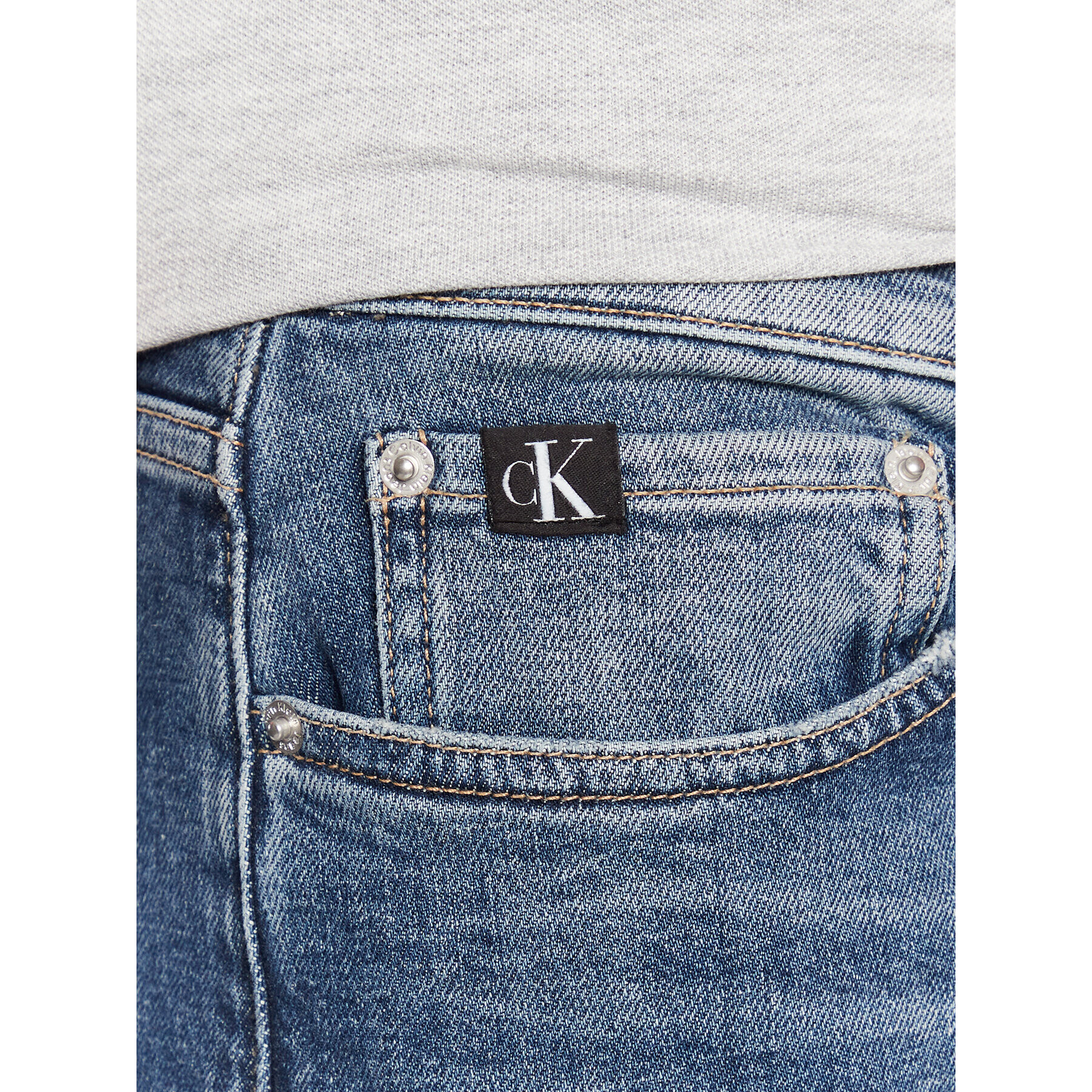 Calvin Klein Jeans Jeansy J30J322429 Tmavomodrá Slim Fit - Pepit.cz