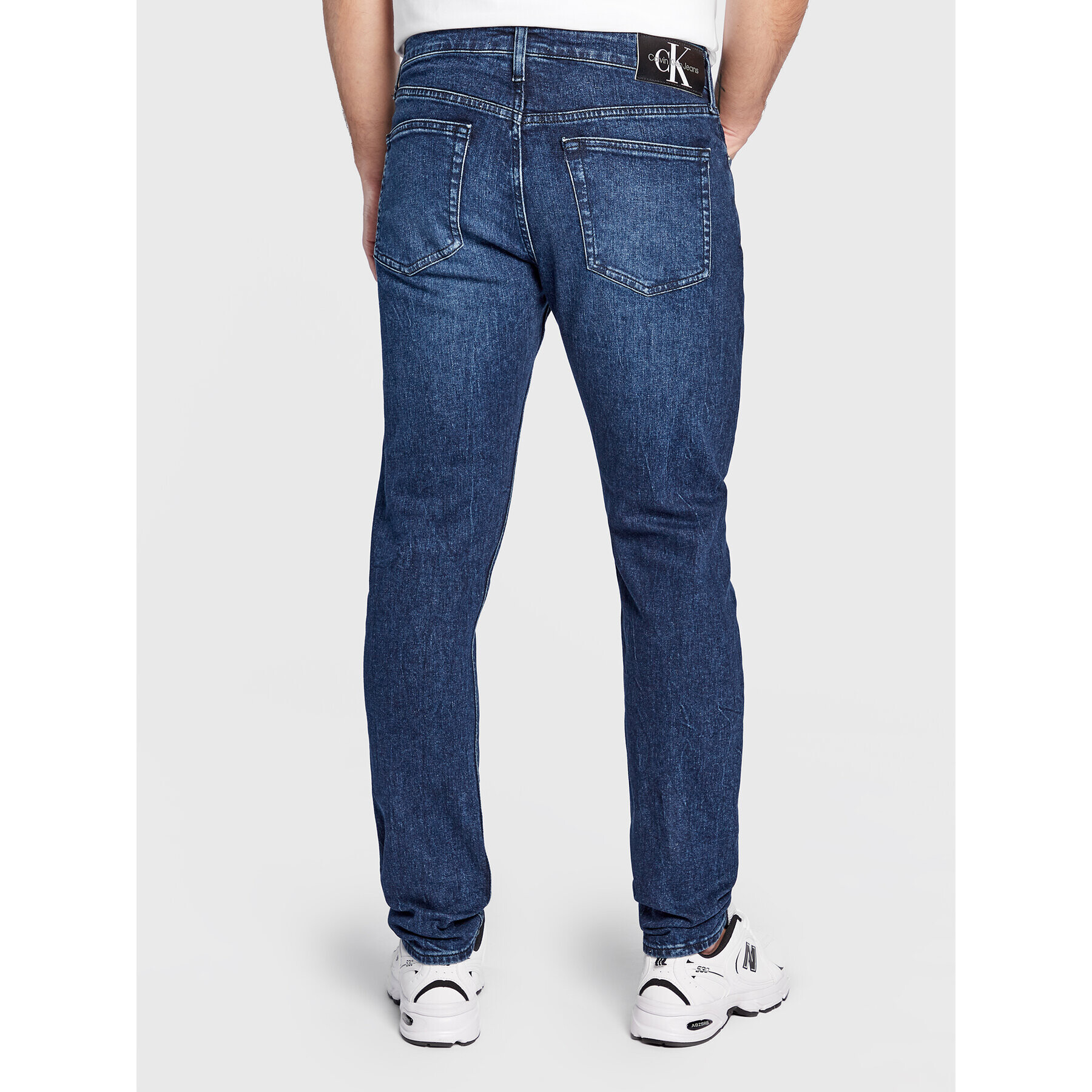 Calvin Klein Jeans Jeansy J30J322434 Modrá Slim Taper Fit - Pepit.cz