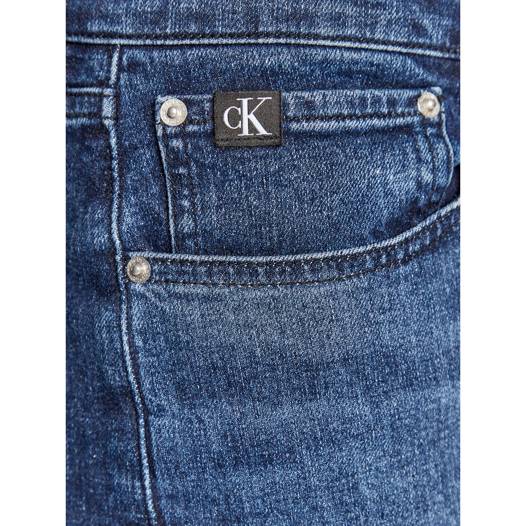 Calvin Klein Jeans Jeansy J30J322434 Modrá Slim Taper Fit - Pepit.cz