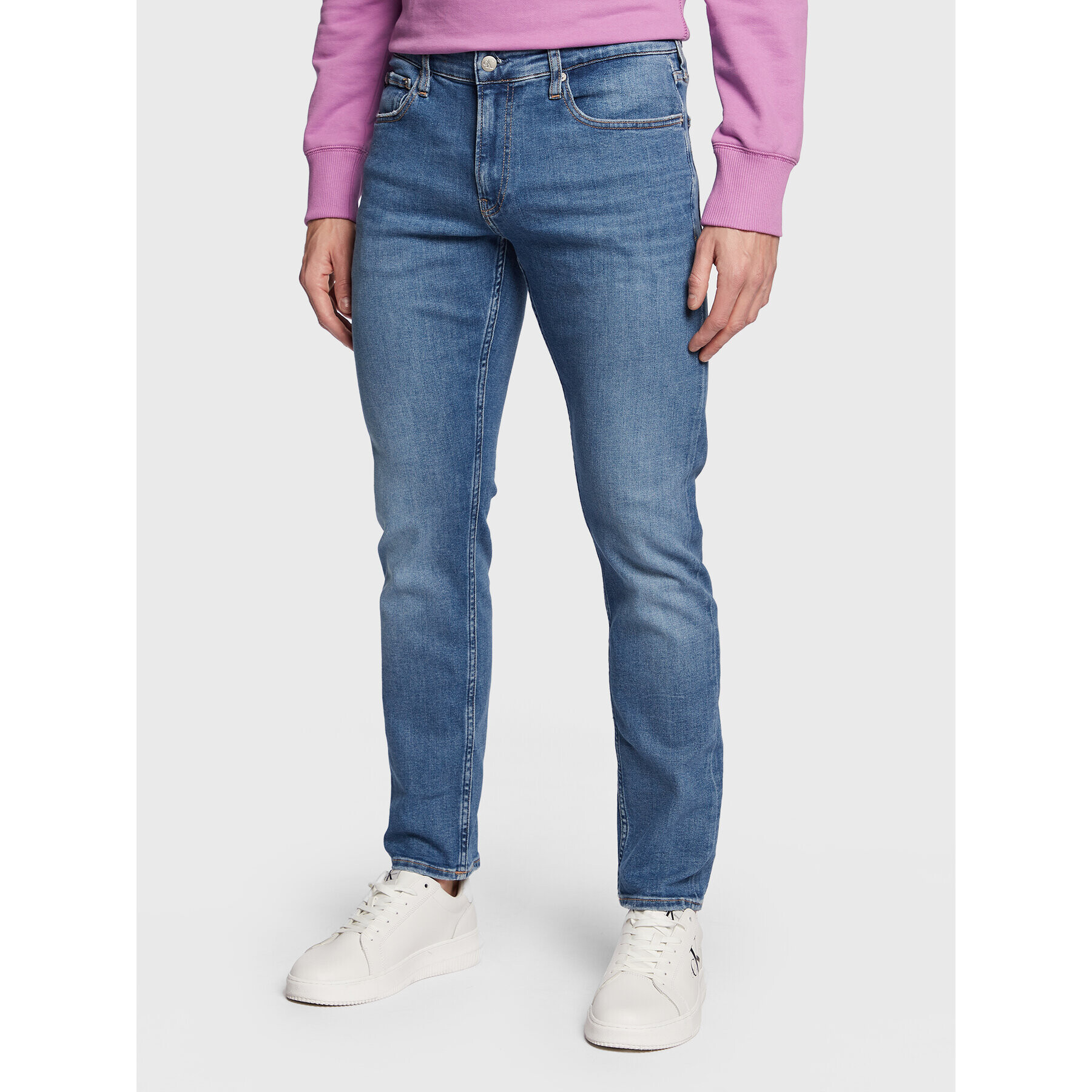 Calvin Klein Jeans Jeansy J30J322437 Modrá Slim Fit - Pepit.cz