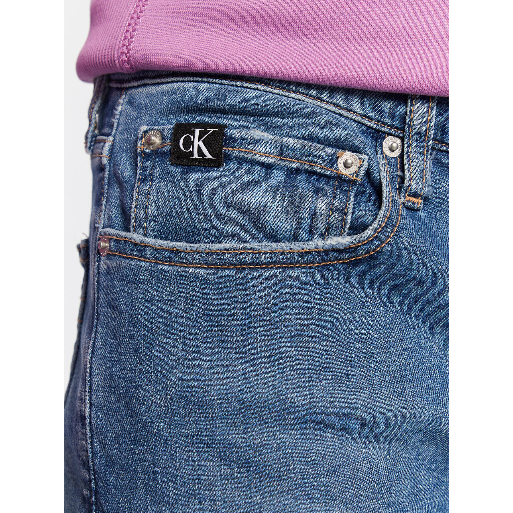 Calvin Klein Jeans Jeansy J30J322437 Modrá Slim Fit - Pepit.cz