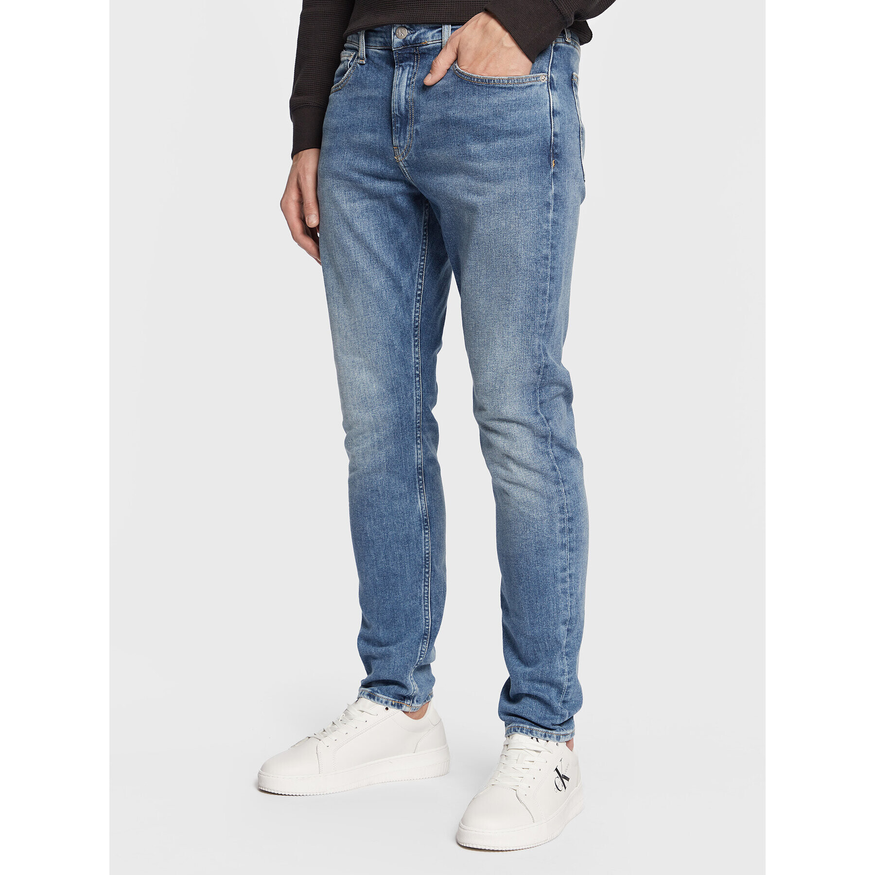 Calvin Klein Jeans Jeansy J30J322442 Modrá Slim Fit - Pepit.cz