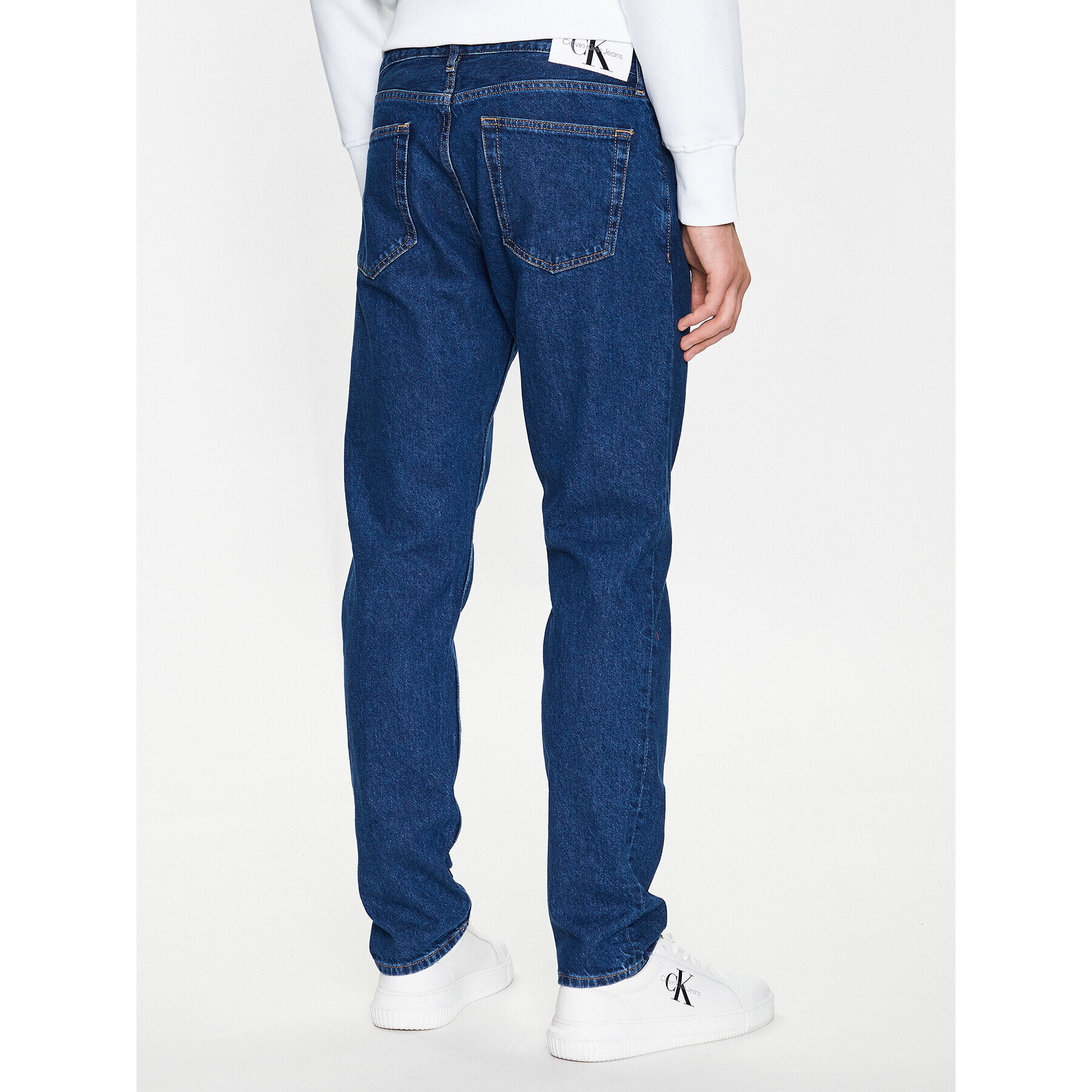 Calvin Klein Jeans Jeansy J30J322795 Modrá Relaxed Fit - Pepit.cz