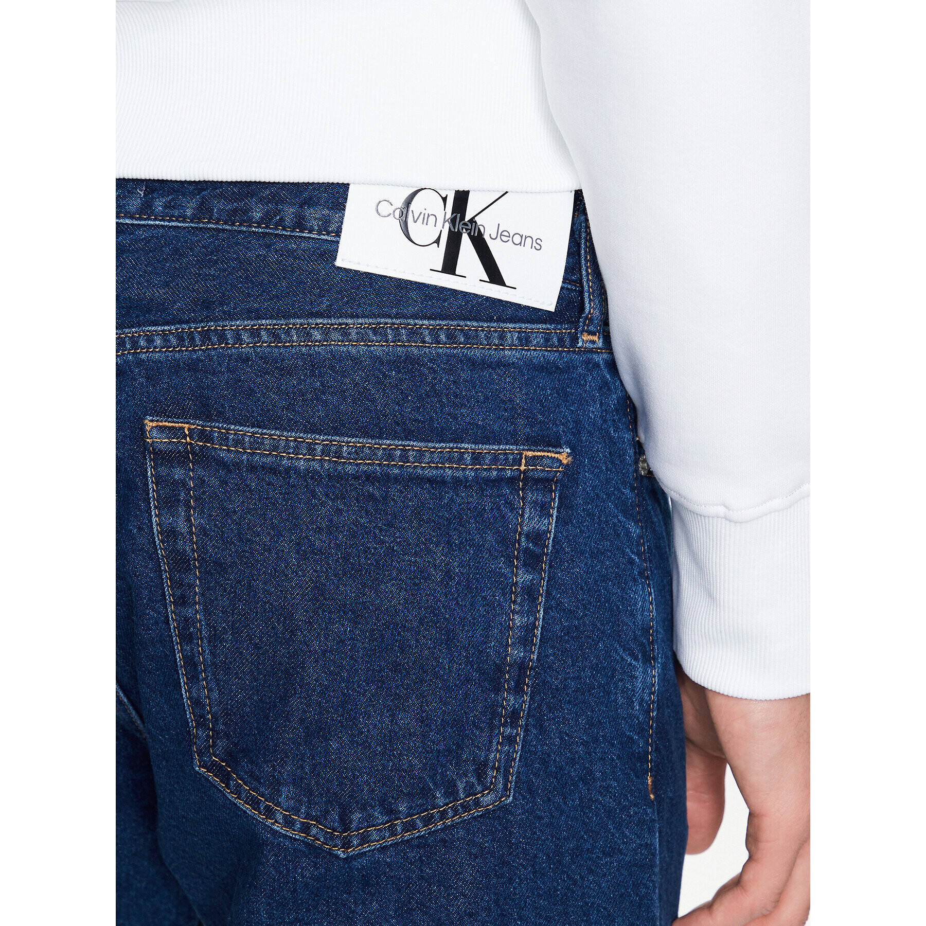 Calvin Klein Jeans Jeansy J30J322795 Modrá Relaxed Fit - Pepit.cz