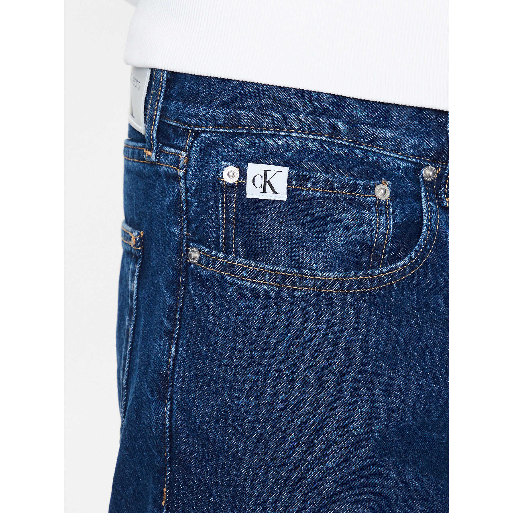 Calvin Klein Jeans Jeansy J30J322795 Modrá Relaxed Fit - Pepit.cz