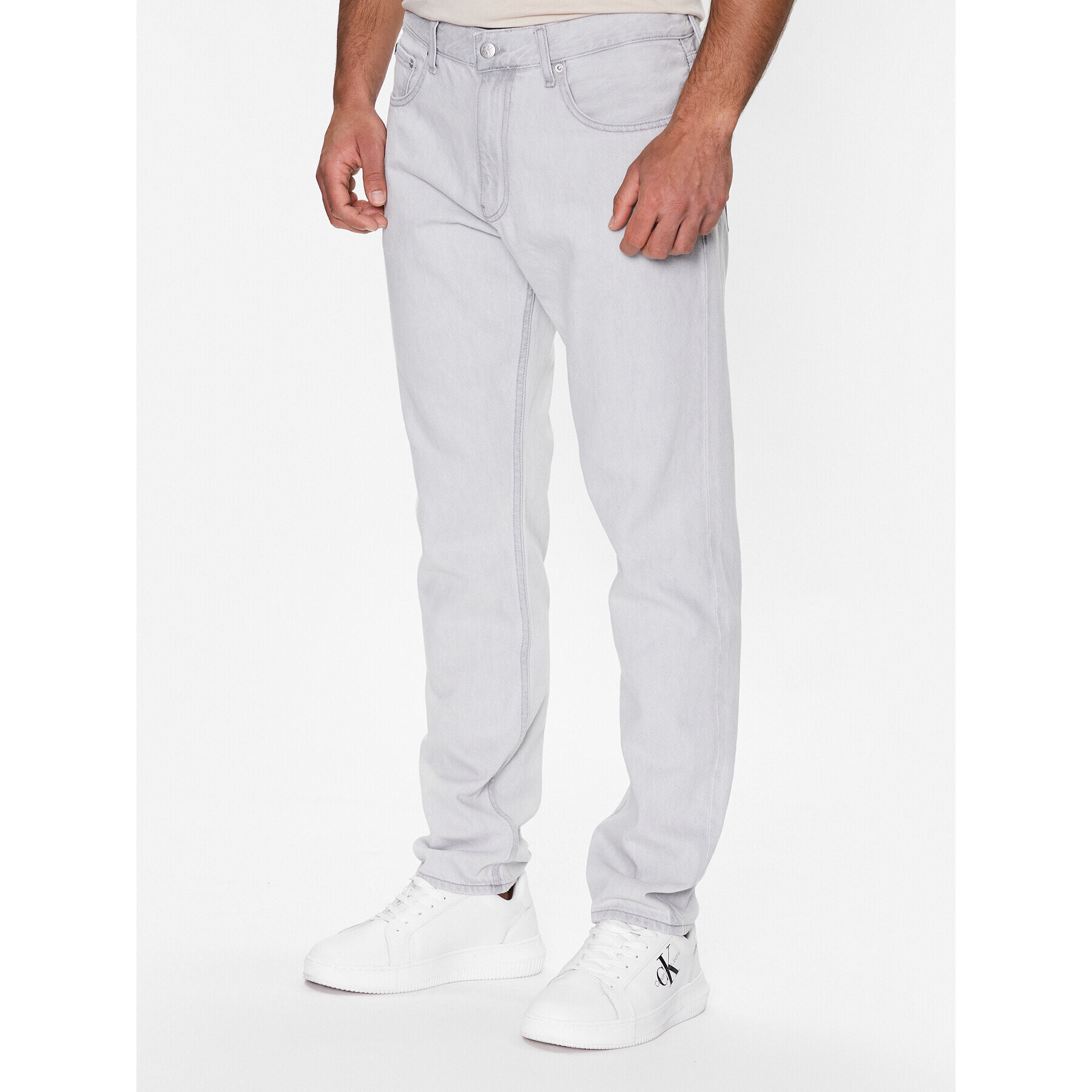 Calvin Klein Jeans Jeansy J30J322797 Šedá Straight Fit - Pepit.cz