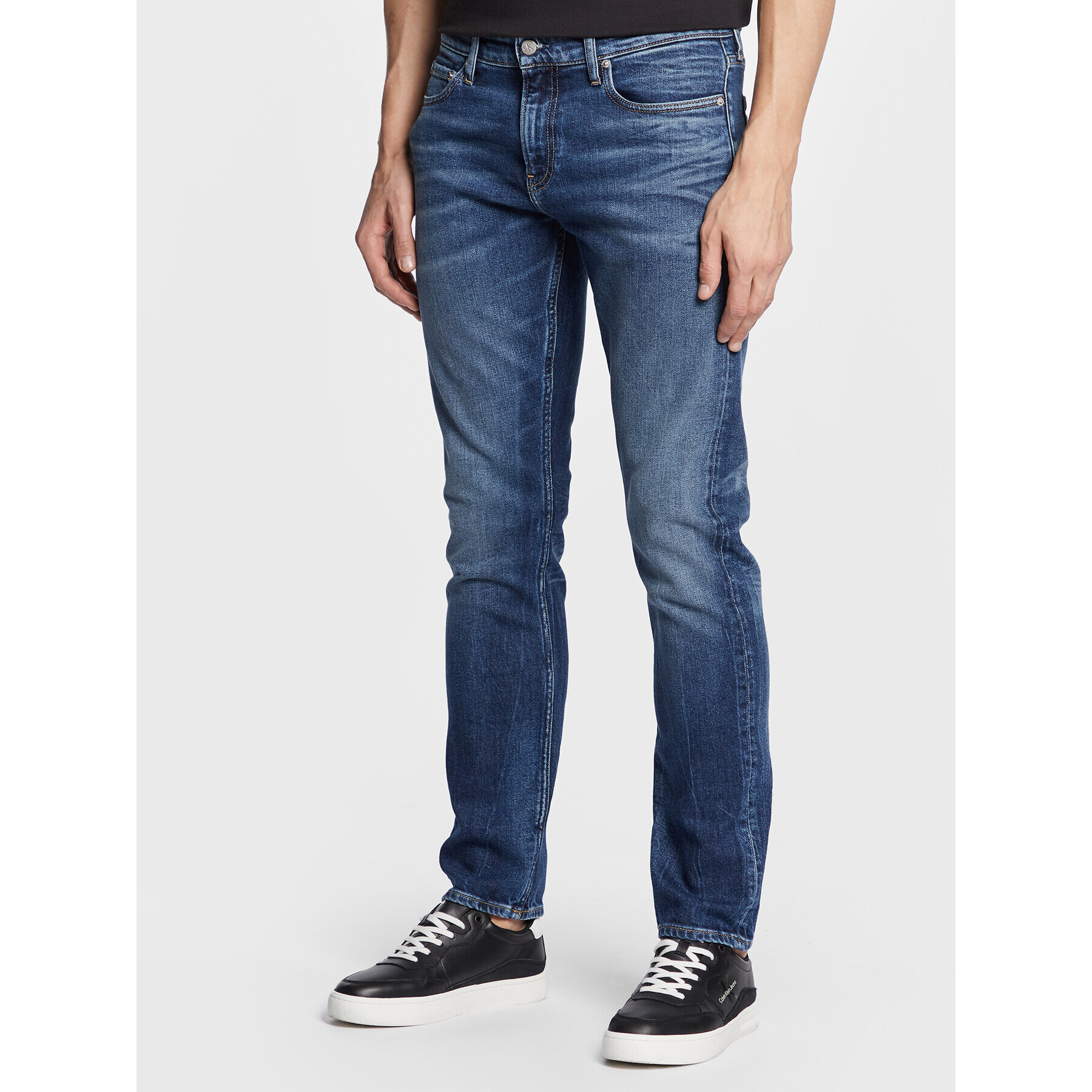 Calvin Klein Jeans Jeansy J30J322801 Modrá Slim Fit - Pepit.cz