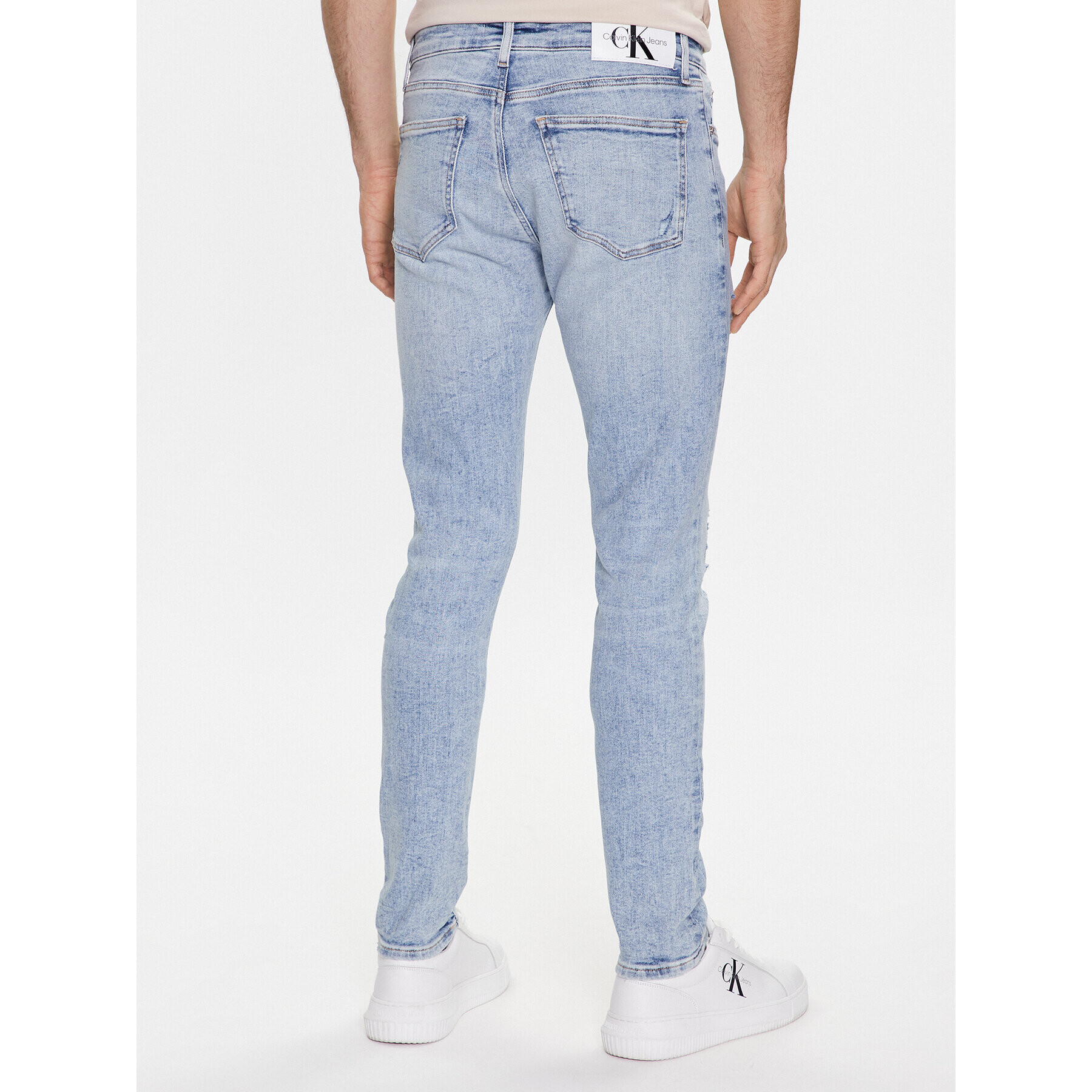 Calvin Klein Jeans Jeansy J30J322814 Modrá Super Skinny Fit - Pepit.cz