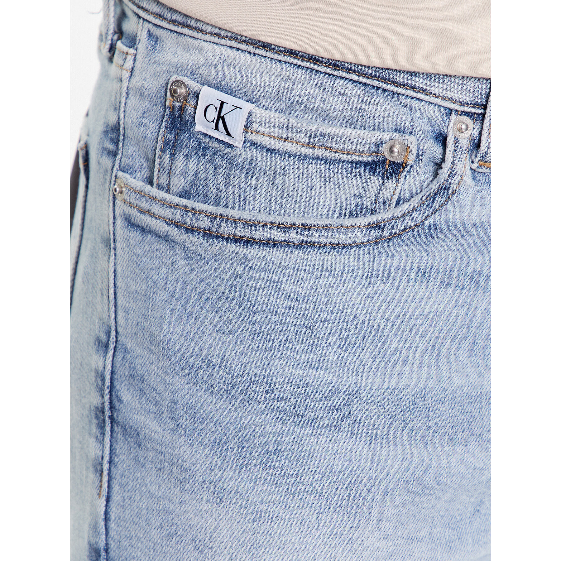 Calvin Klein Jeans Jeansy J30J322814 Modrá Super Skinny Fit - Pepit.cz