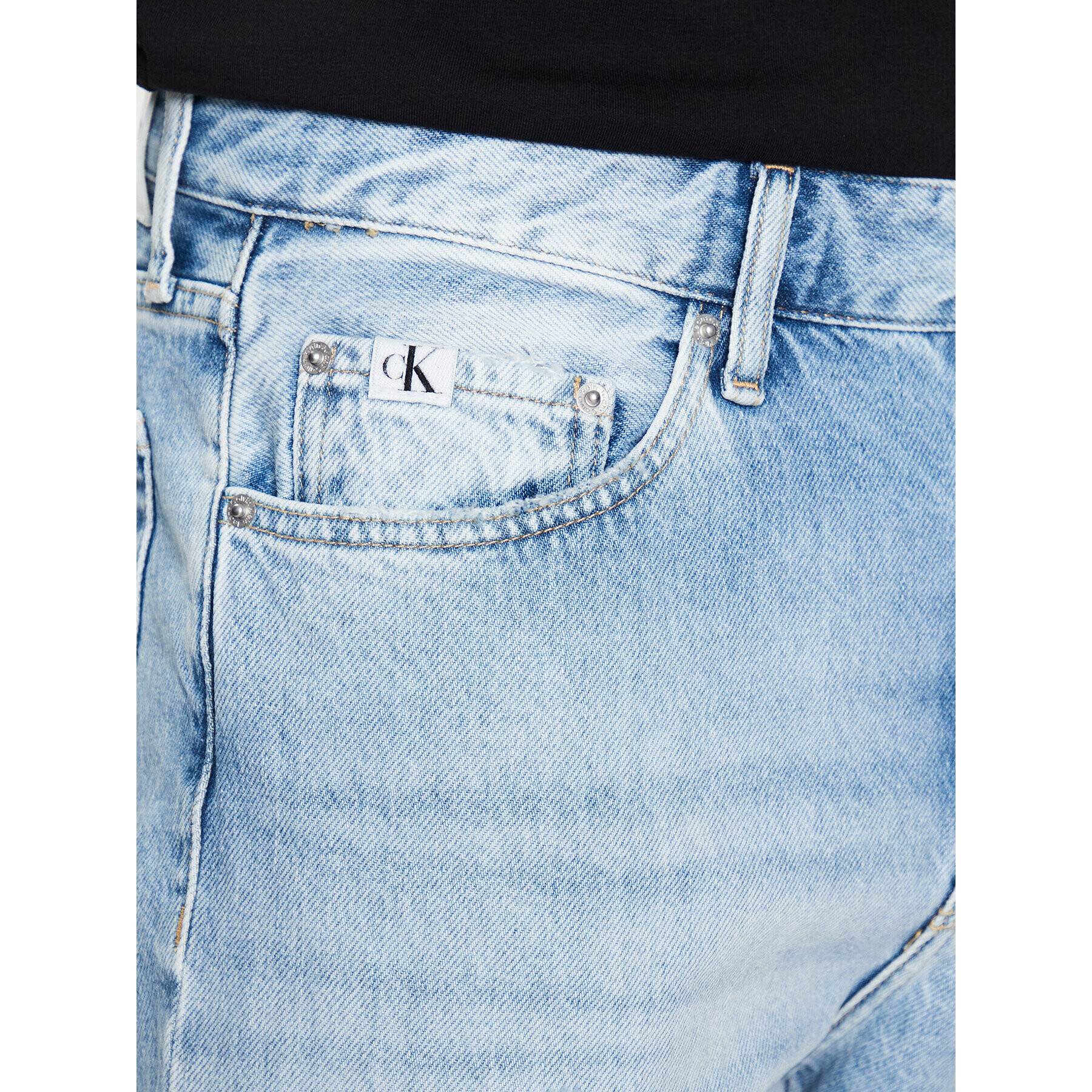 Calvin Klein Jeans Jeansy J30J322815 Modrá Taper Fit - Pepit.cz