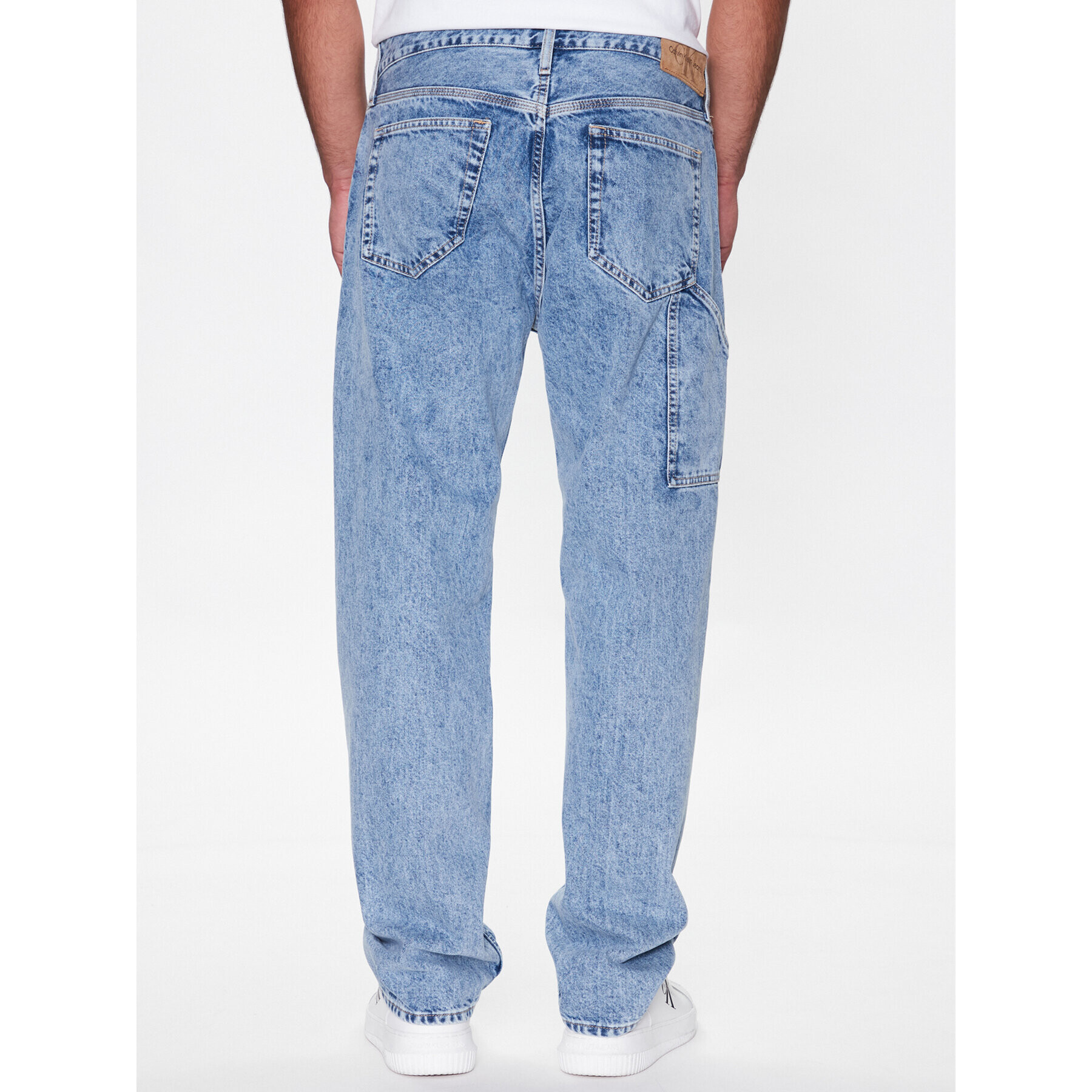 Calvin Klein Jeans Jeansy J30J322817 Modrá Regular Fit - Pepit.cz