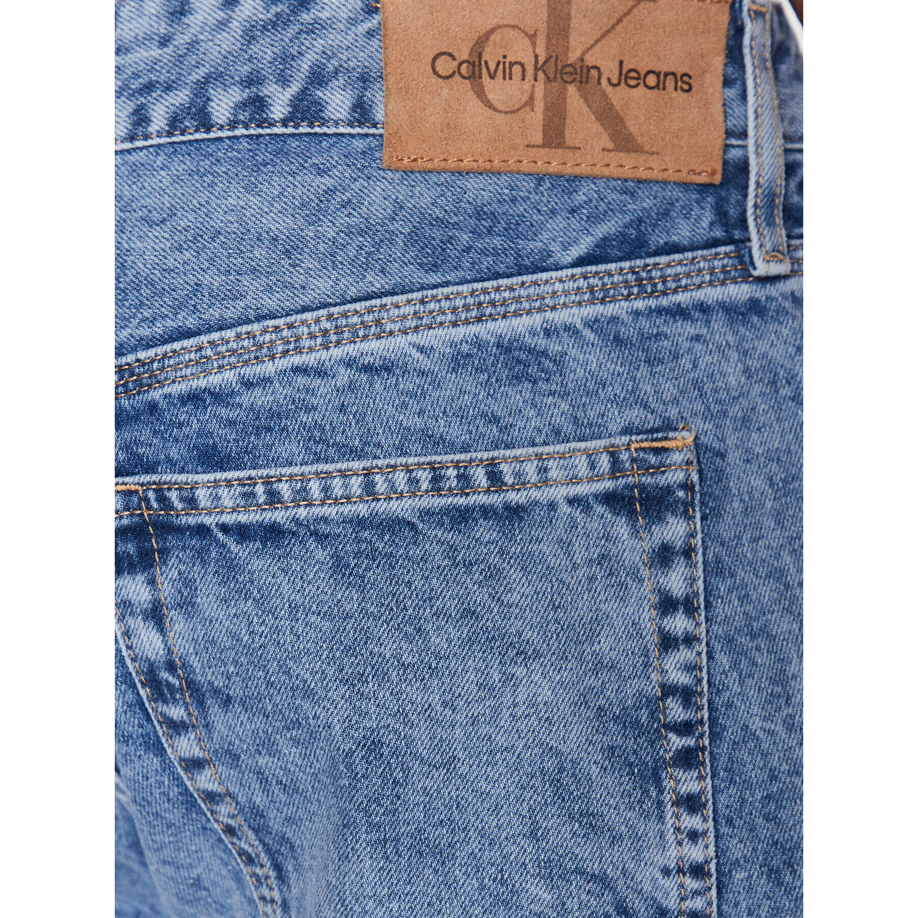 Calvin Klein Jeans Jeansy J30J322817 Modrá Regular Fit - Pepit.cz