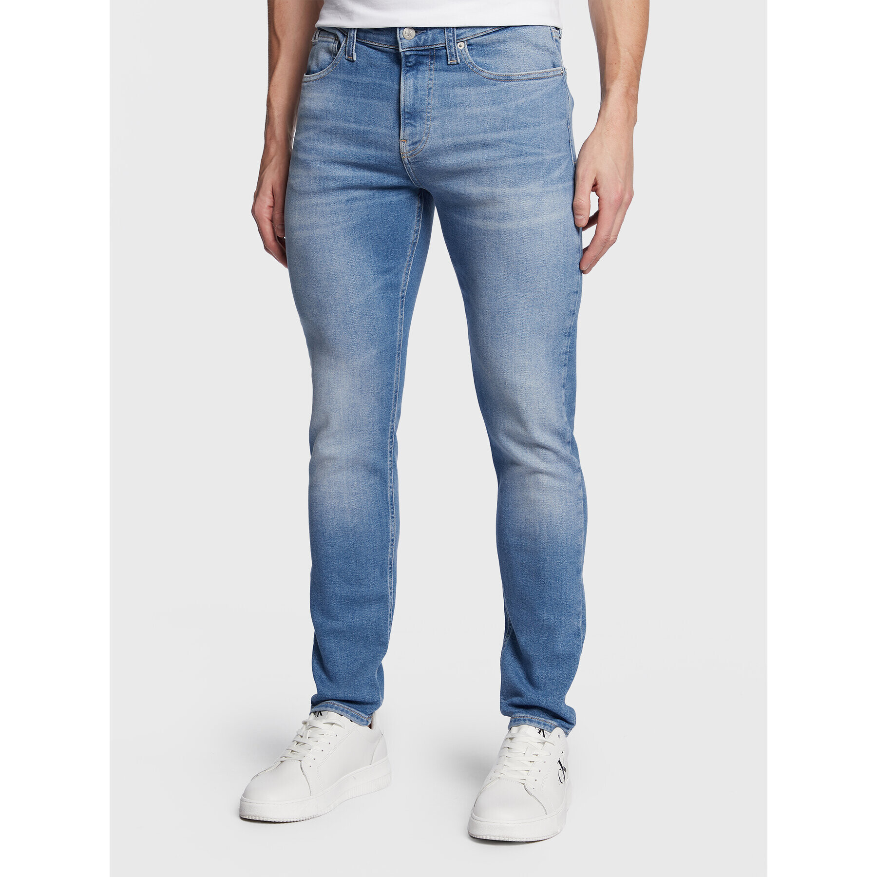 Calvin Klein Jeans Jeansy J30J322830 Modrá Skinny Fit - Pepit.cz