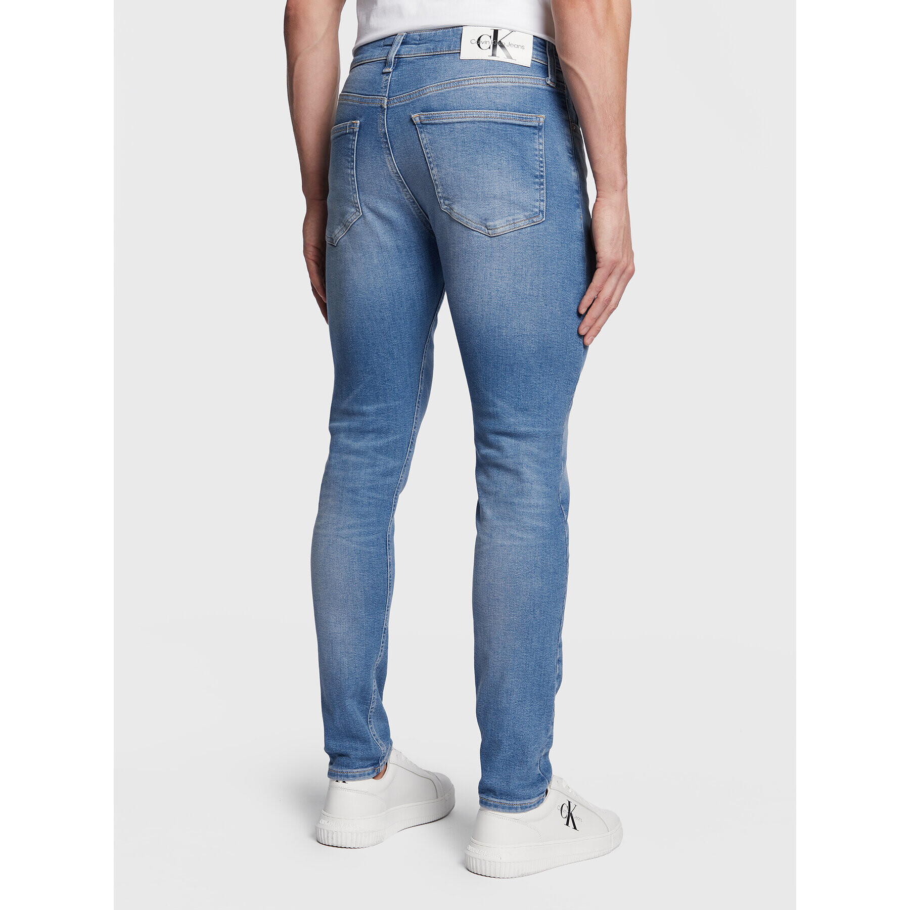 Calvin Klein Jeans Jeansy J30J322830 Modrá Skinny Fit - Pepit.cz