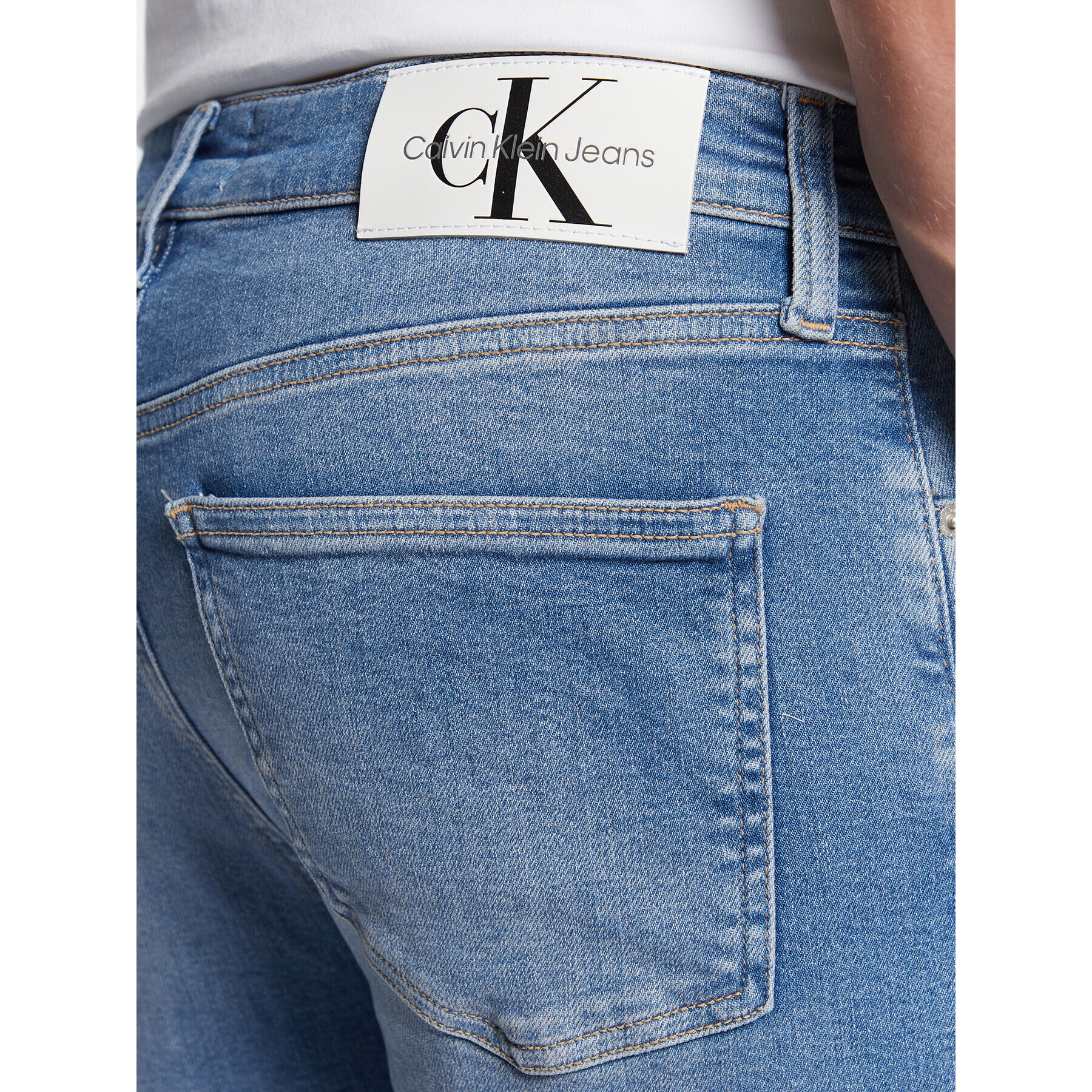 Calvin Klein Jeans Jeansy J30J322830 Modrá Skinny Fit - Pepit.cz