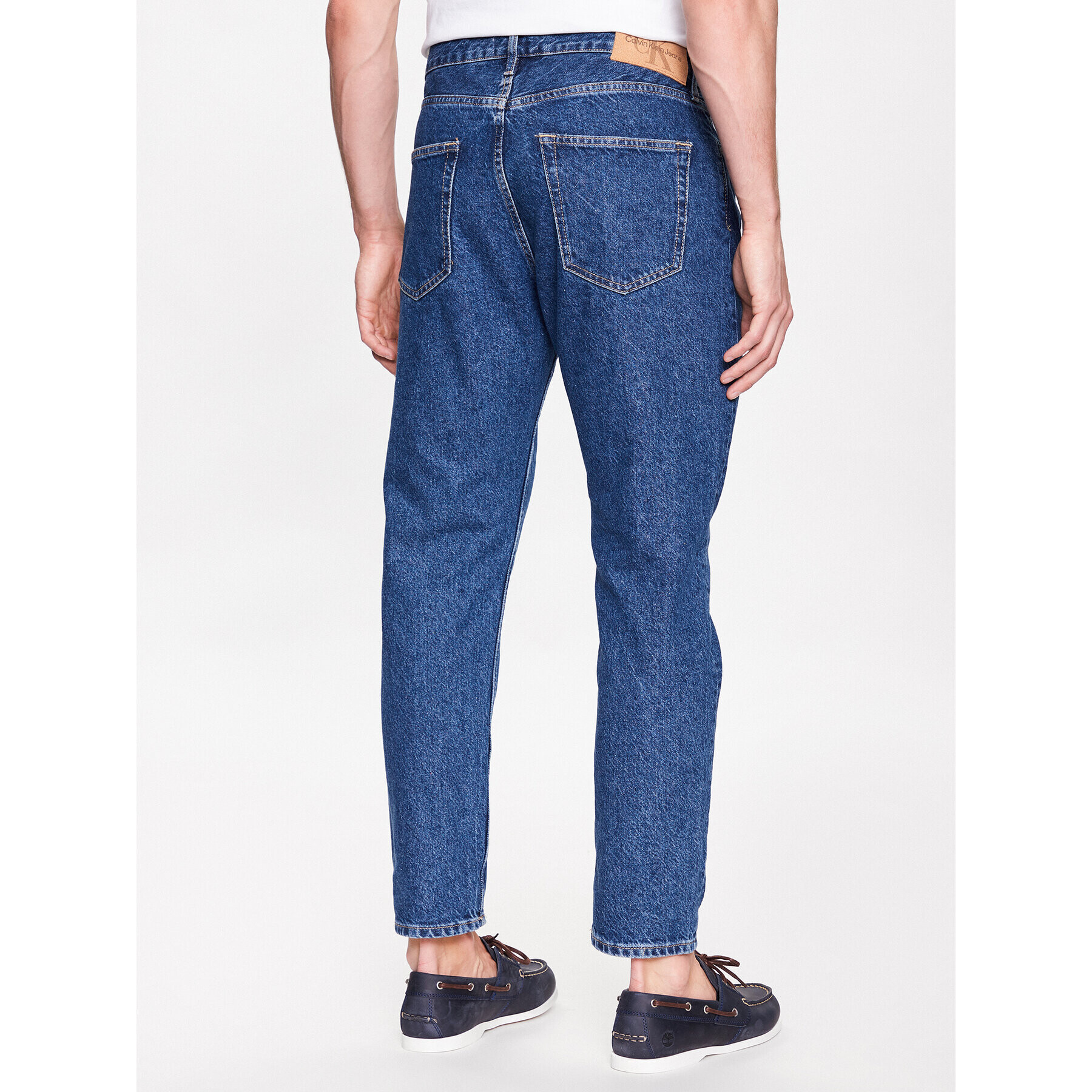 Calvin Klein Jeans Jeansy J30J322831 Tmavomodrá Relaxed Fit - Pepit.cz