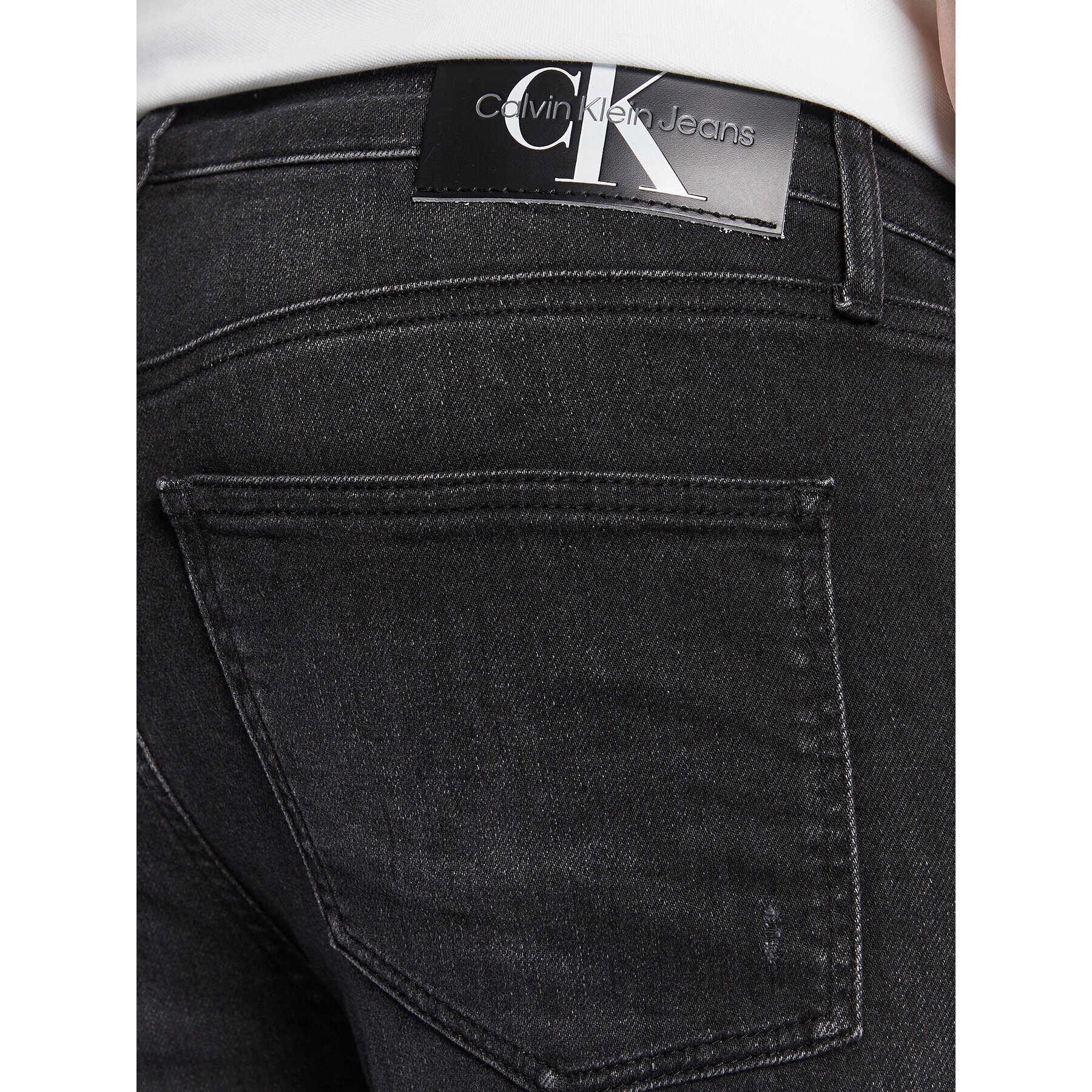 Calvin Klein Jeans Jeansy J30J322836 Černá Skinny Fit - Pepit.cz