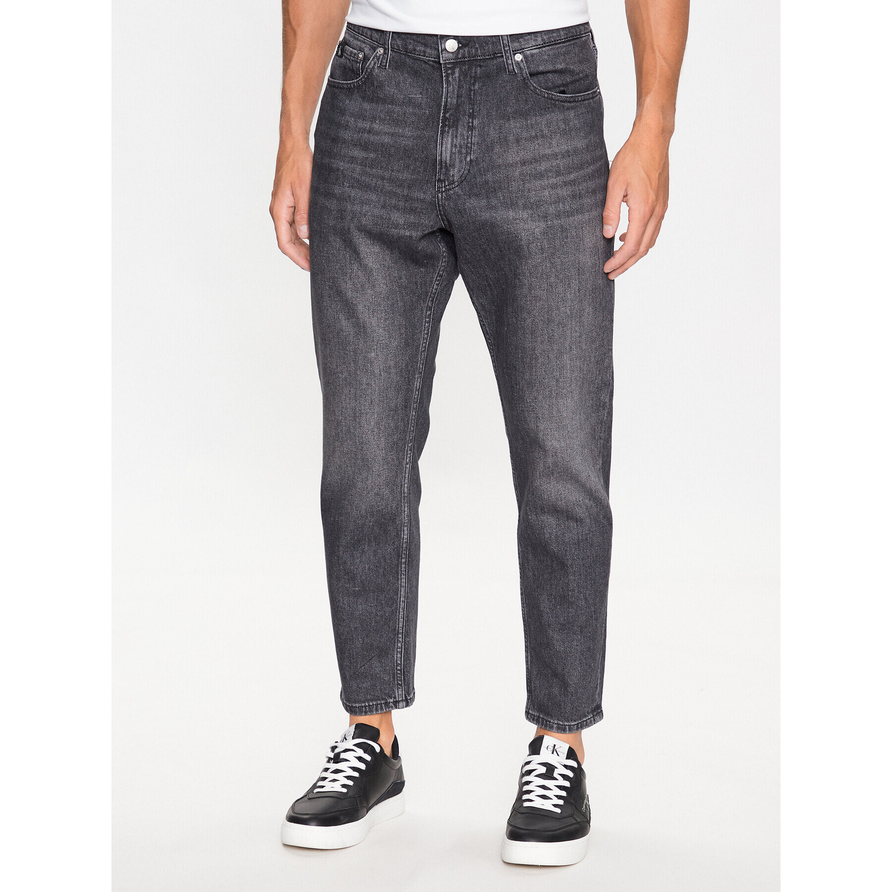 Calvin Klein Jeans Jeansy J30J323337 Šedá Relaxed Fit - Pepit.cz