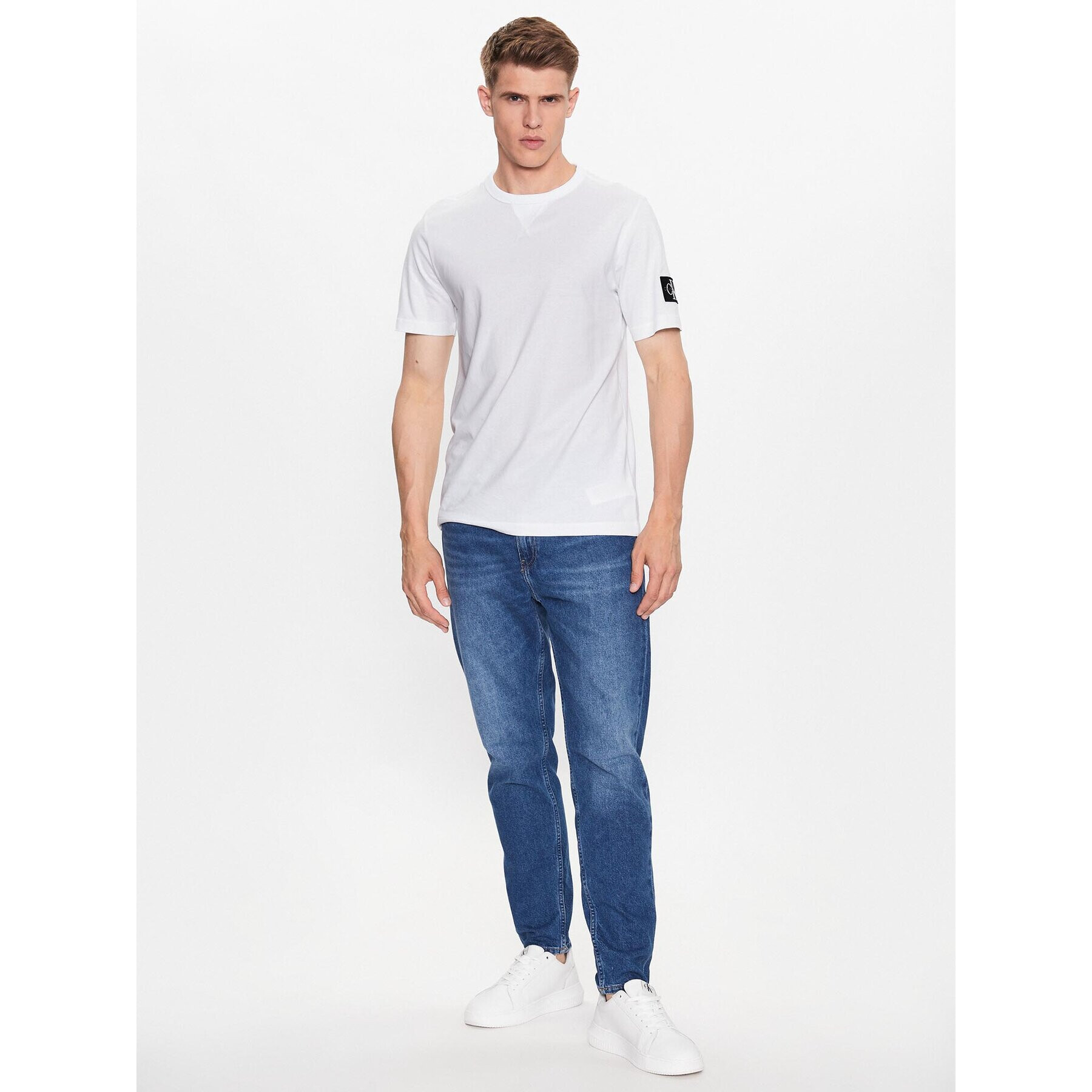 Calvin Klein Jeans Jeansy J30J323353 Tmavomodrá Slim Fit - Pepit.cz