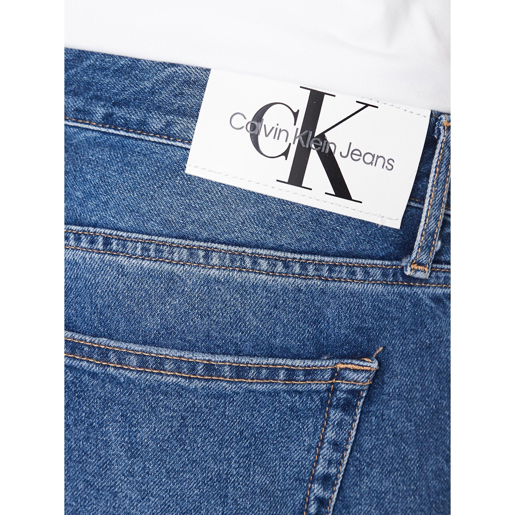 Calvin Klein Jeans Jeansy J30J323353 Tmavomodrá Slim Fit - Pepit.cz