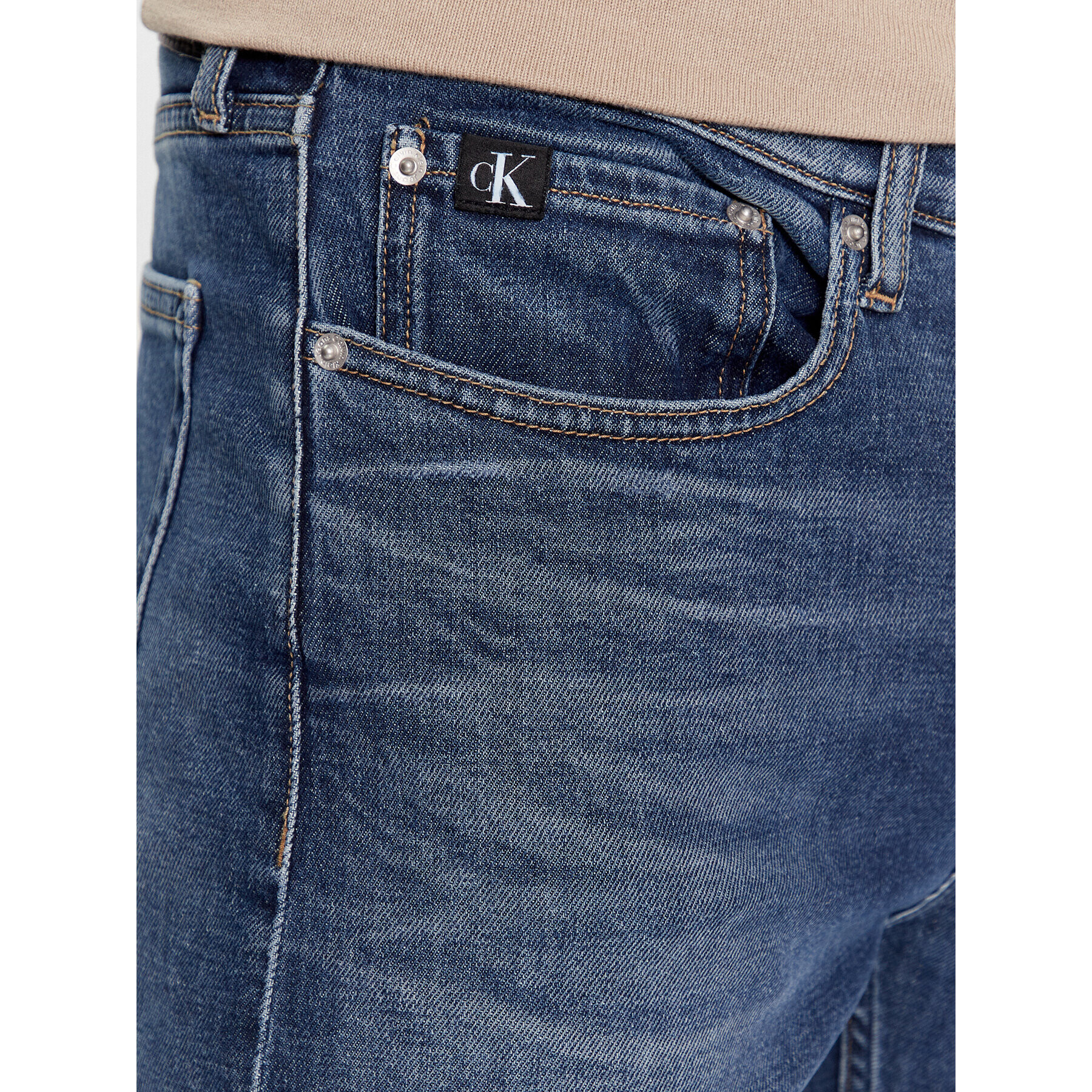 Calvin Klein Jeans Jeansy J30J323372 Tmavomodrá Slim Fit - Pepit.cz