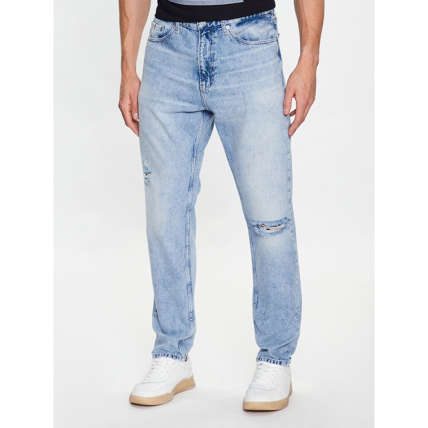 Calvin Klein Jeans Jeansy J30J323385 Modrá Regular Fit - Pepit.cz