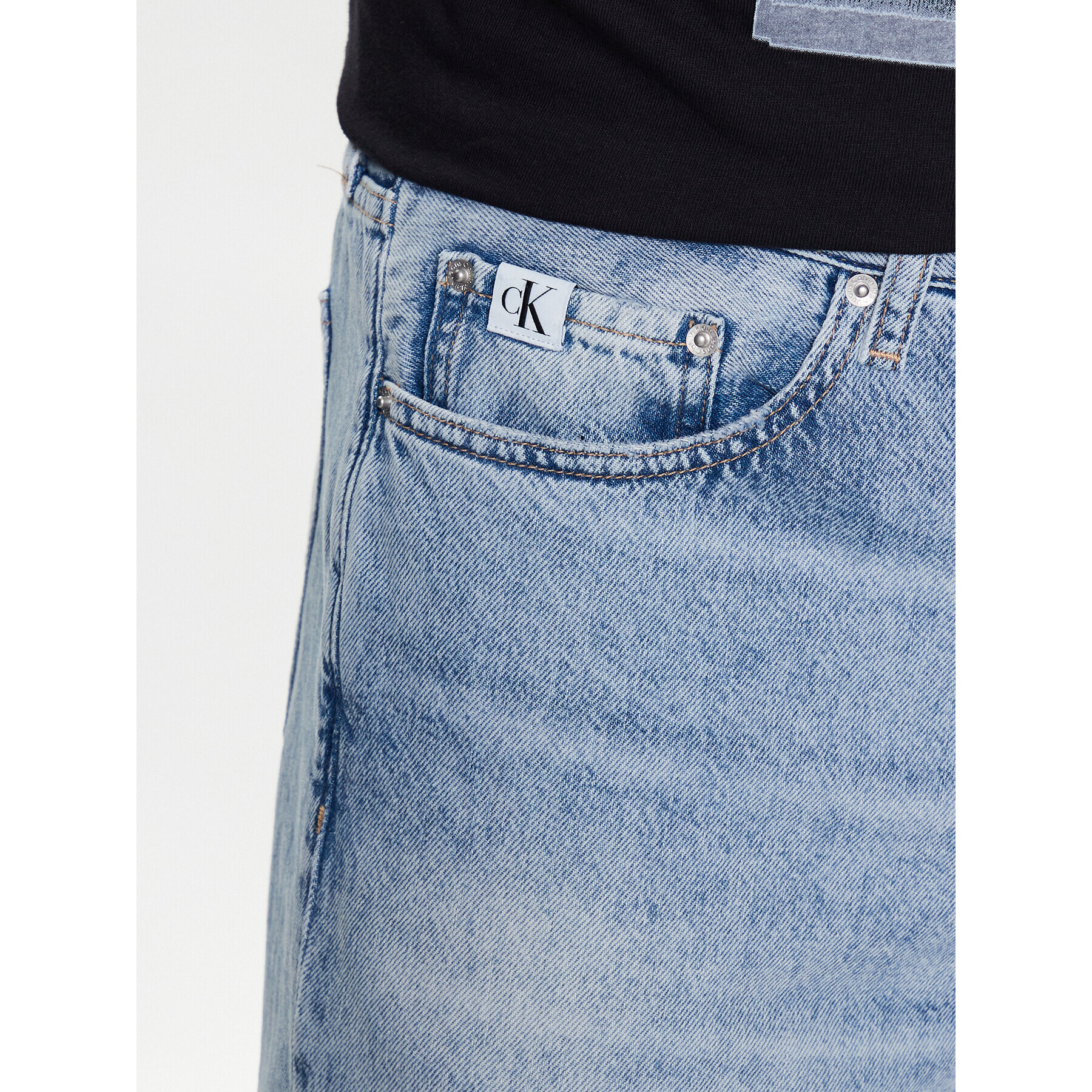 Calvin Klein Jeans Jeansy J30J323385 Modrá Regular Fit - Pepit.cz