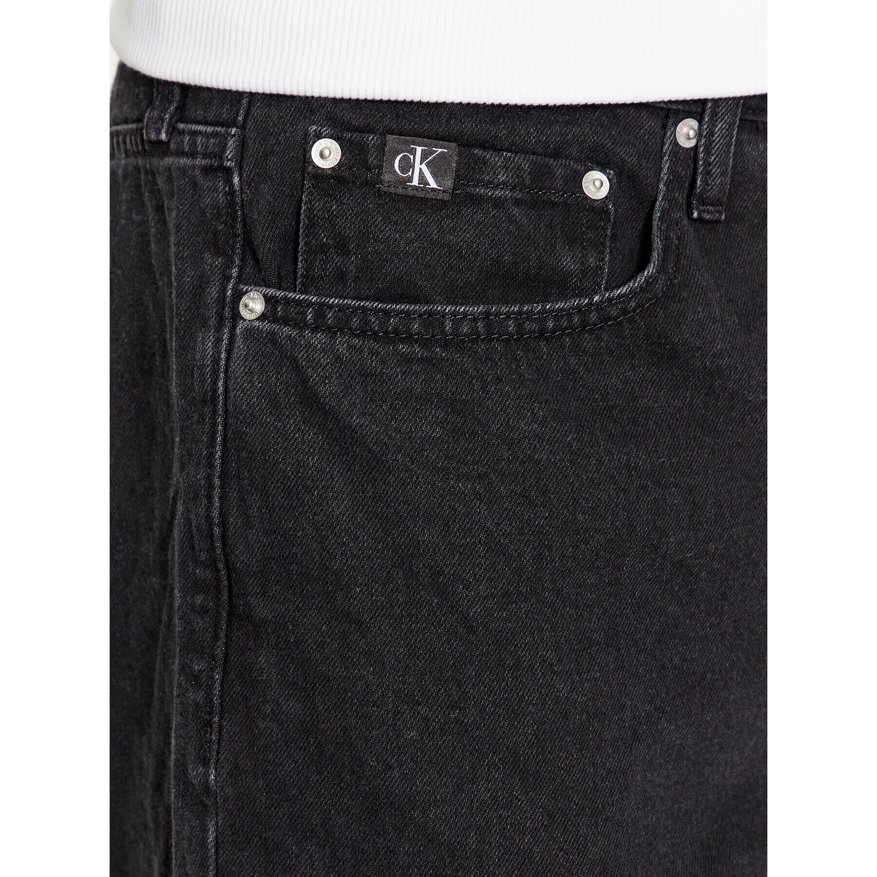 Calvin Klein Jeans Jeansy J30J323890 Černá Straight Fit - Pepit.cz