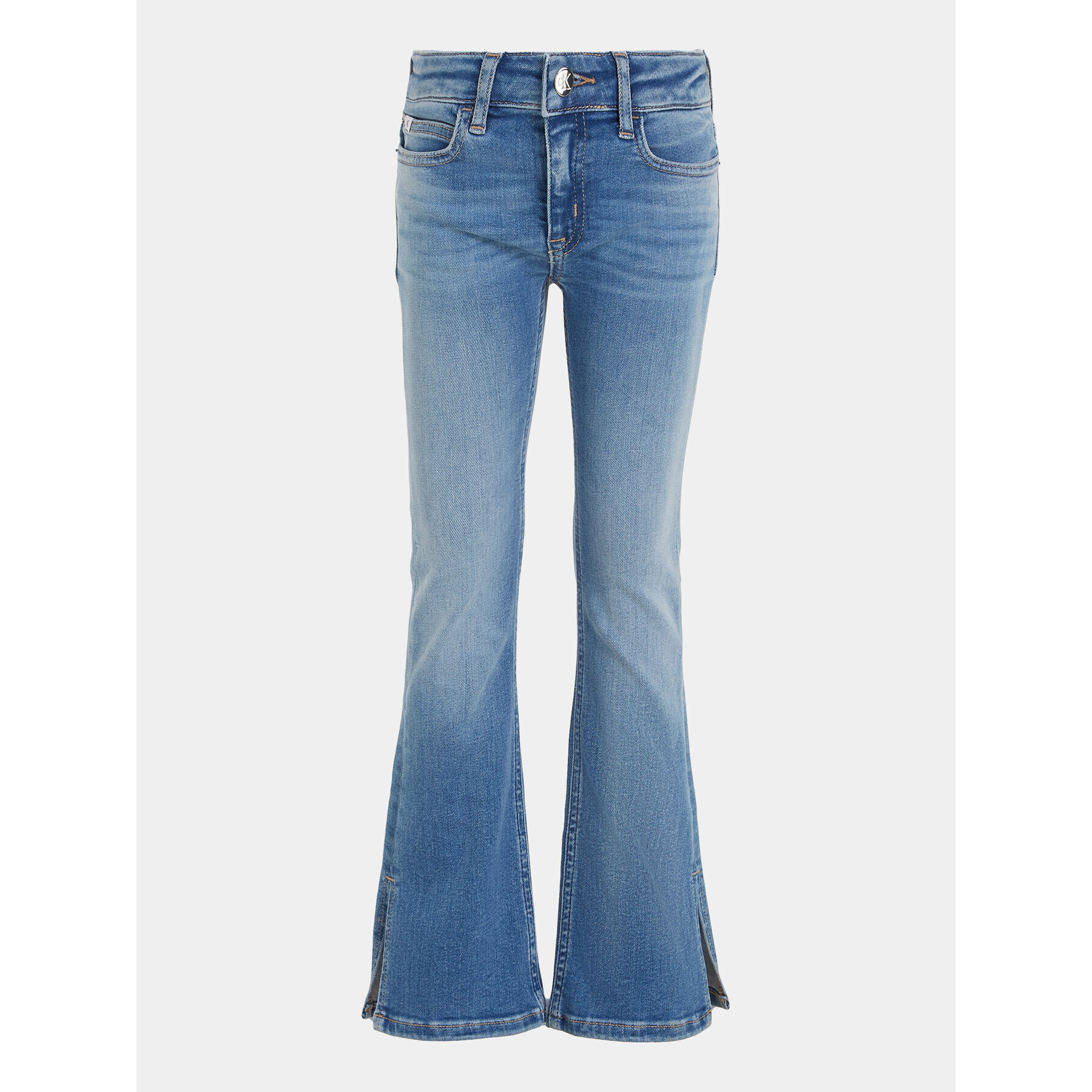 Calvin Klein Jeans Jeansy Split IG0IG02163 Modrá Flare Fit - Pepit.cz