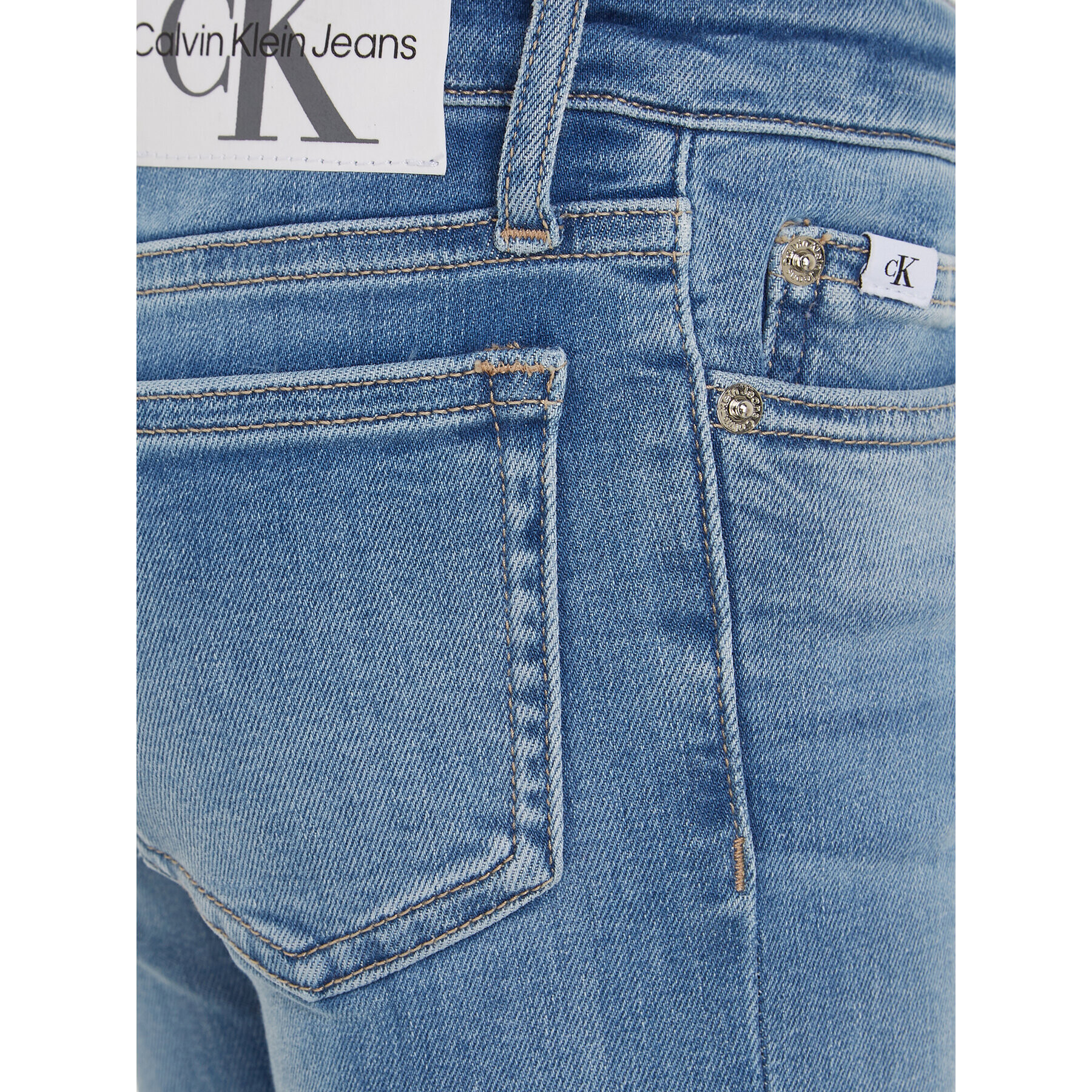 Calvin Klein Jeans Jeansy Split IG0IG02163 Modrá Flare Fit - Pepit.cz