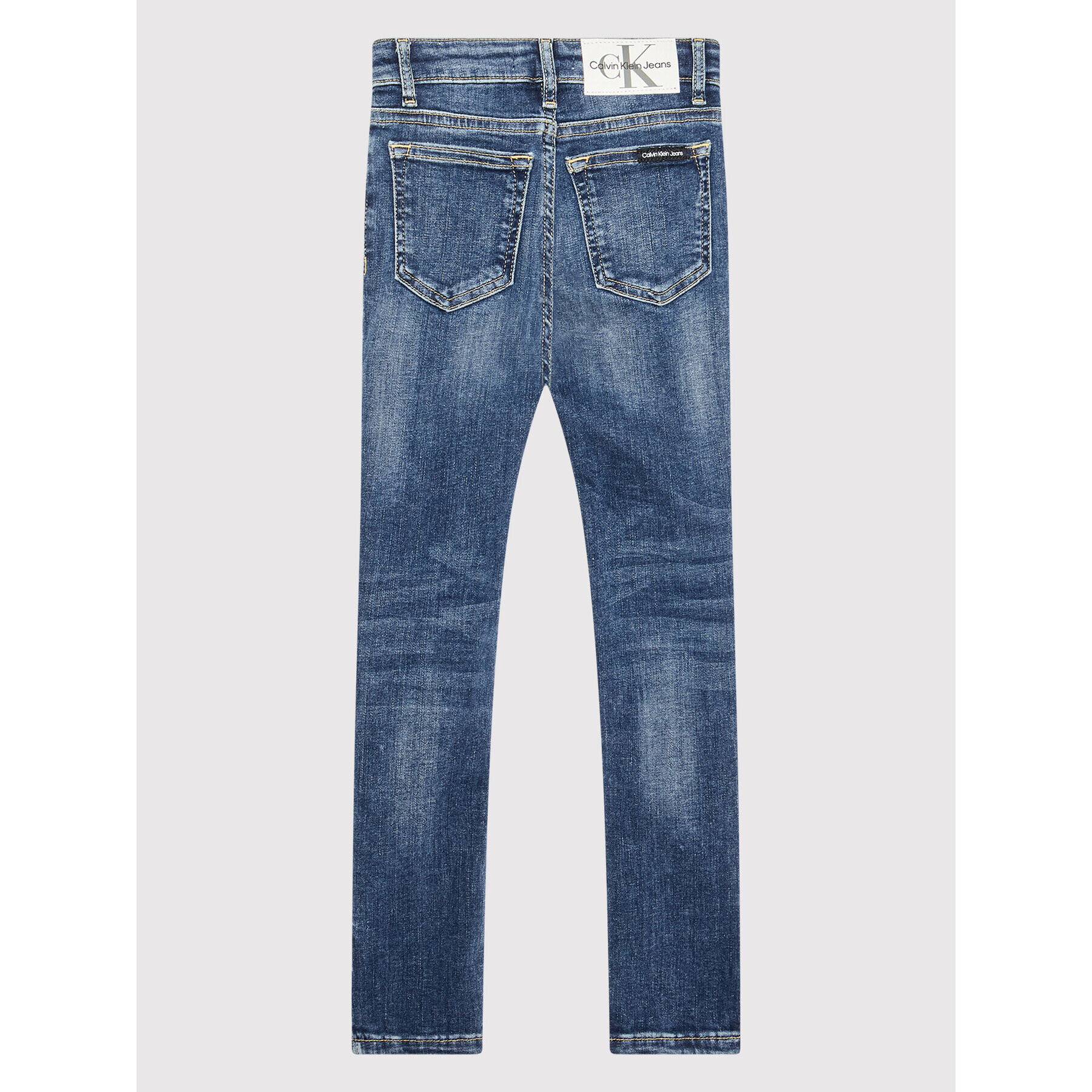 Calvin Klein Jeans Jeansy Split Mid Ocean IG0IG01482 Tmavomodrá Skinny Fit - Pepit.cz