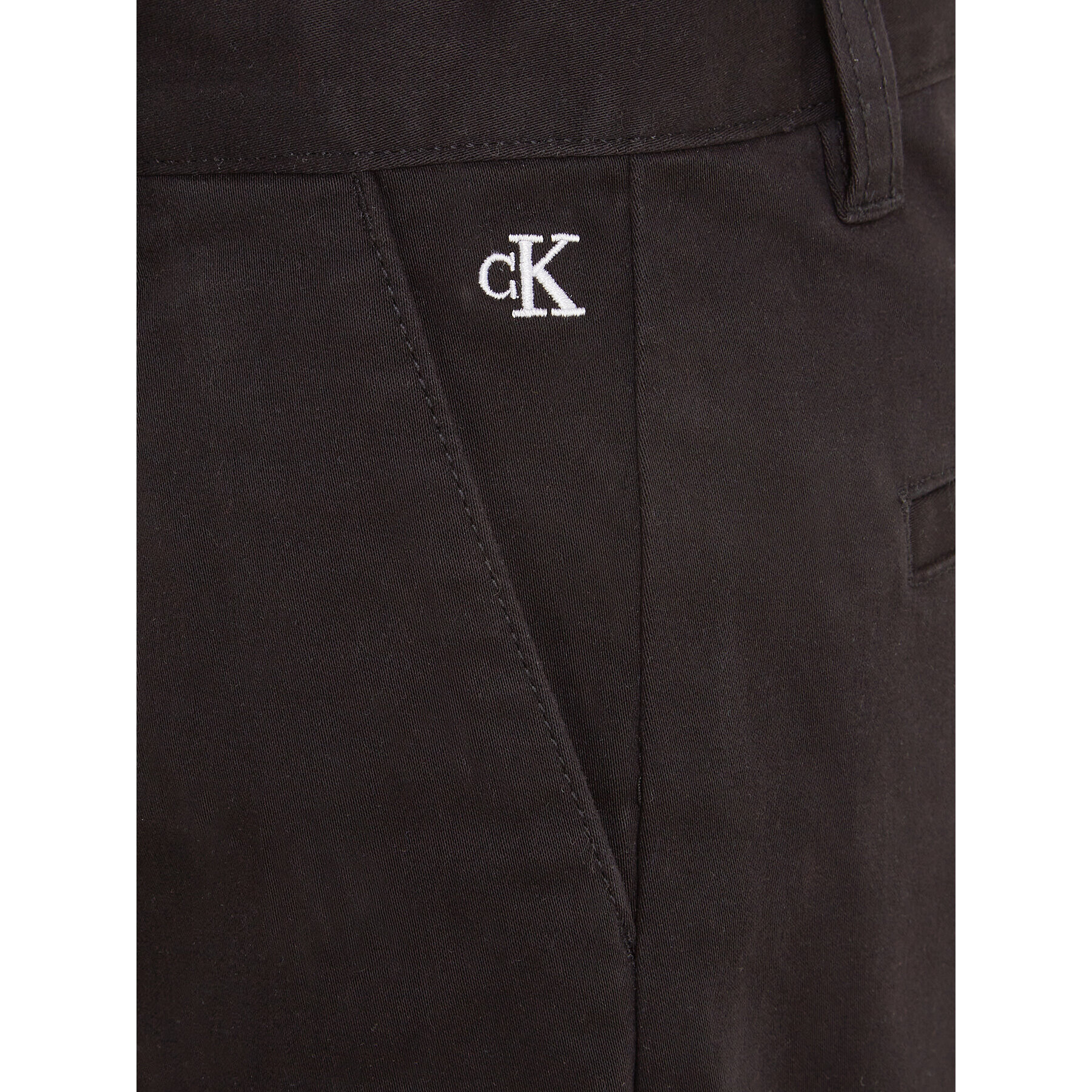 Calvin Klein Jeans Kalhoty z materiálu Ceremony IB0IB01811 Černá Straight Fit - Pepit.cz