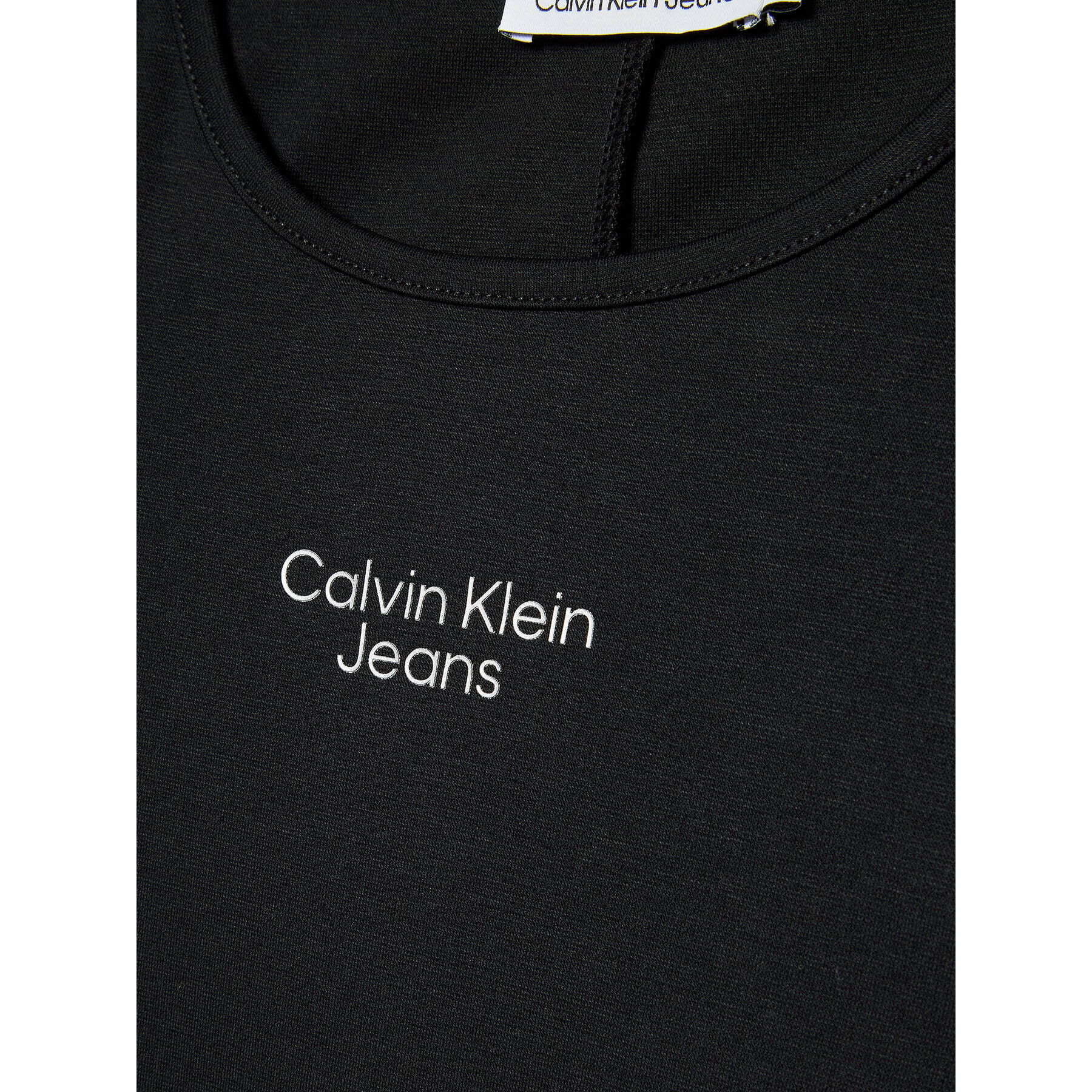 Calvin Klein Jeans Každodenní šaty Cut Out Punto IG0IG01560 Černá Regular Fit - Pepit.cz