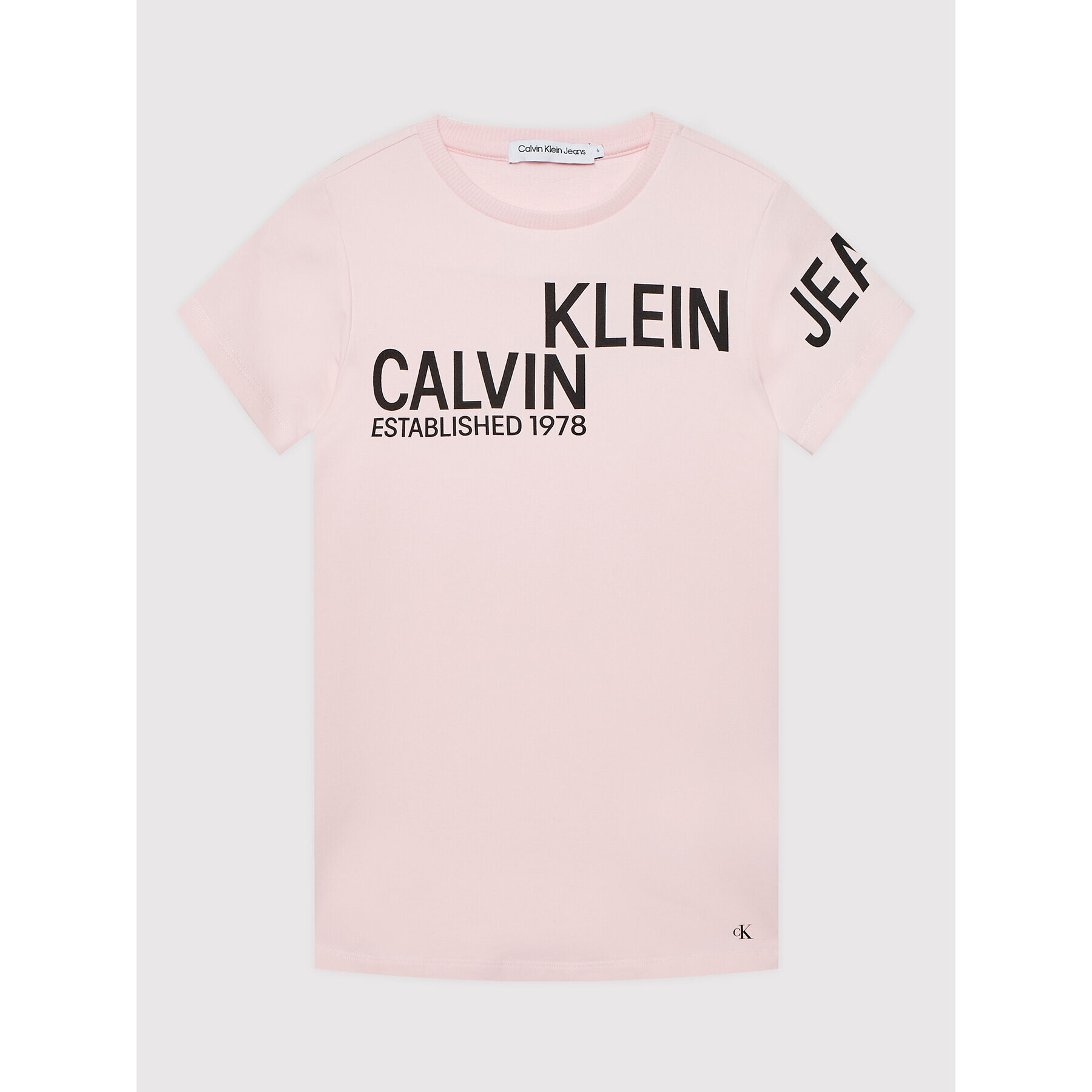 Calvin Klein Jeans Každodenní šaty Hero Logo IG0IG01304 Růžová Regular Fit - Pepit.cz