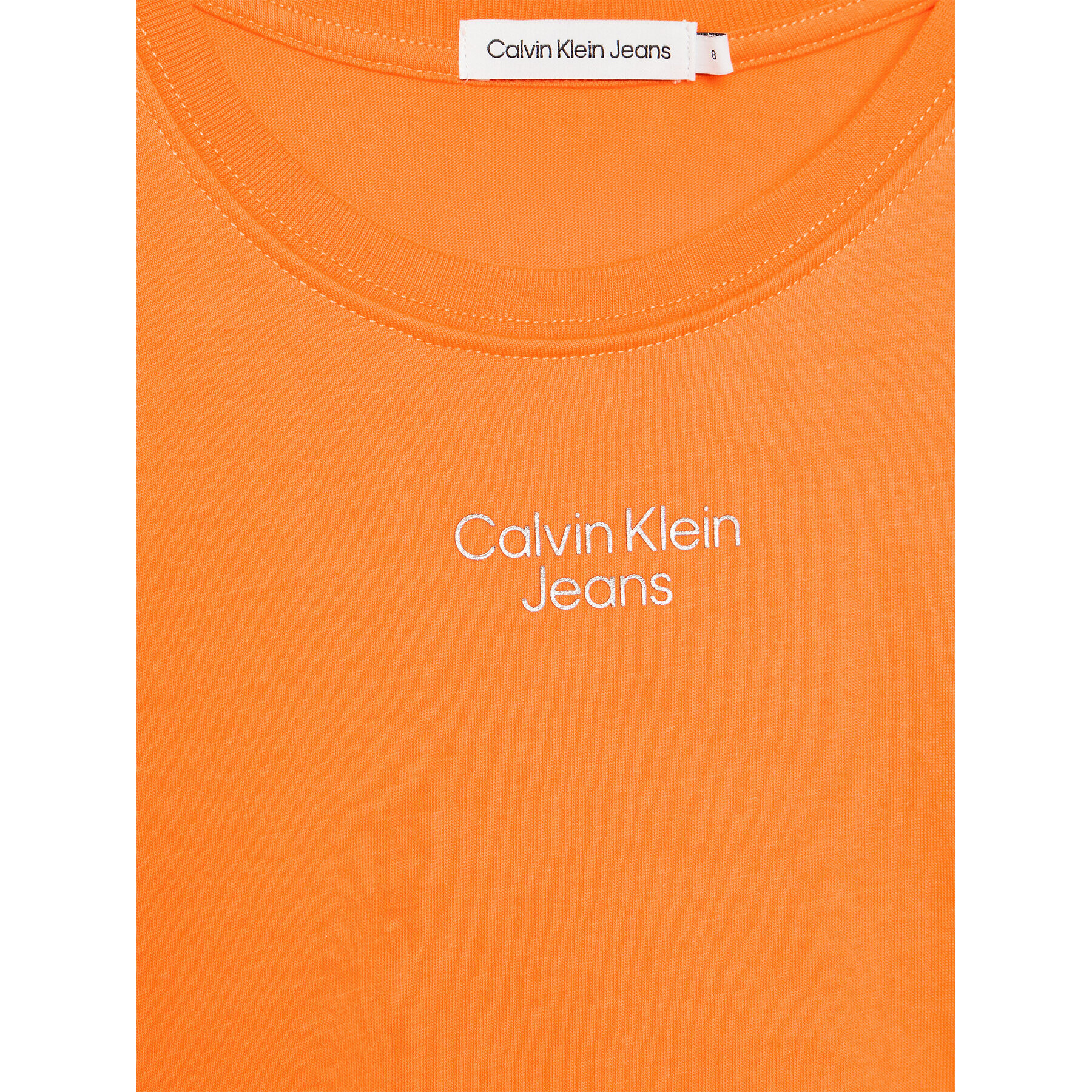 Calvin Klein Jeans Každodenní šaty Overlap IG0IG01959 Oranžová Regular Fit - Pepit.cz