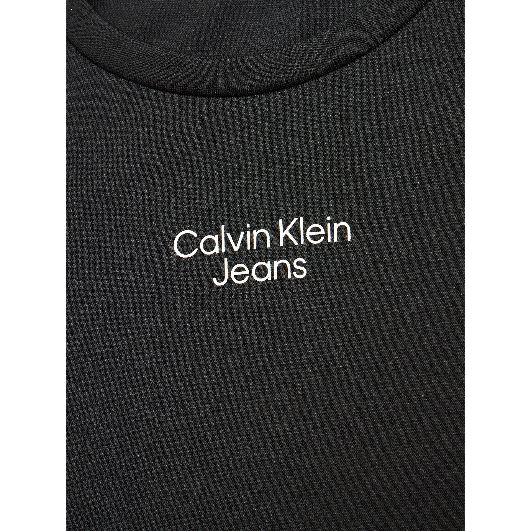 Calvin Klein Jeans Každodenní šaty Stacked Logo Punto IG0IG01414 Černá Slim Fit - Pepit.cz