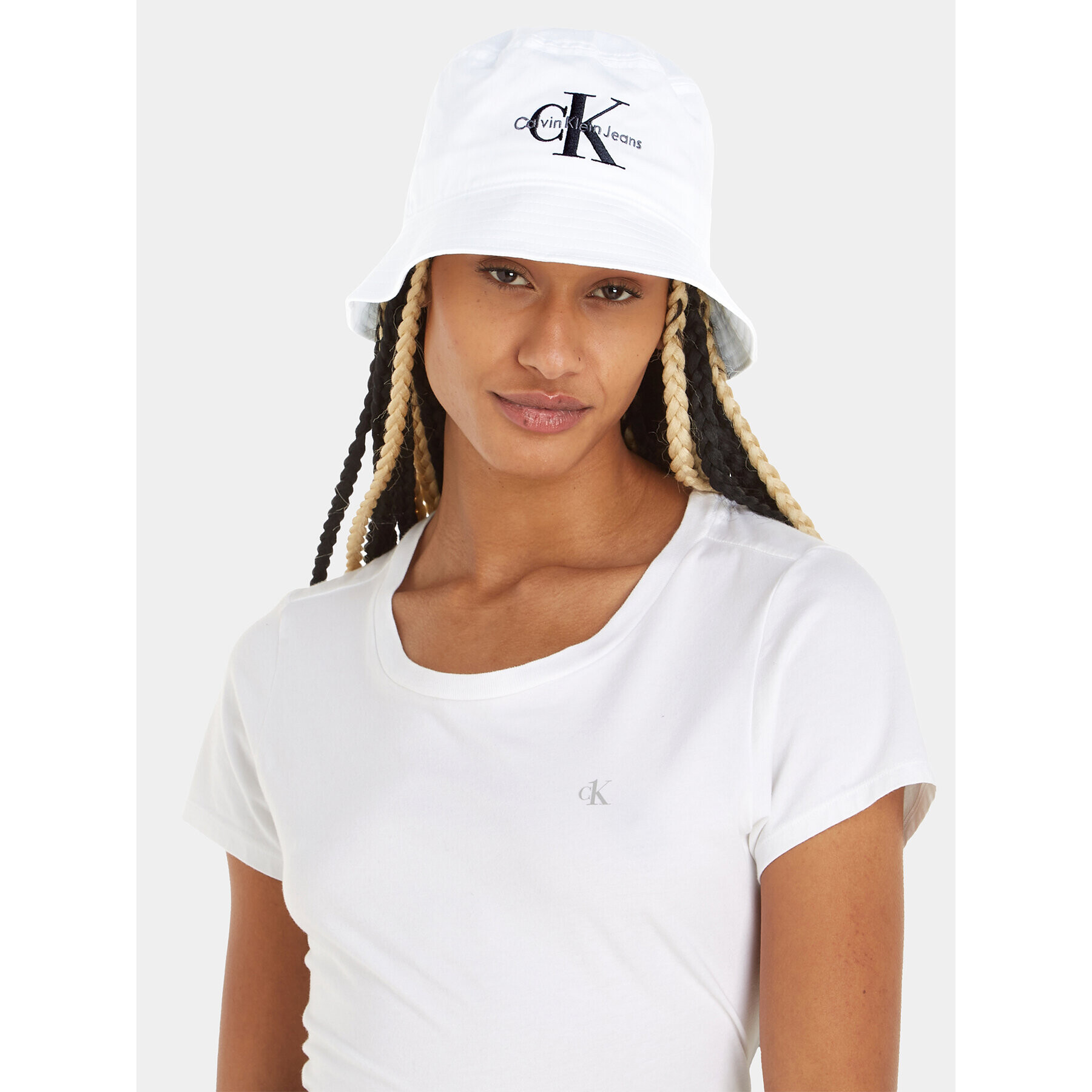 Calvin Klein Jeans Klobouk bucket hat K60K611029 Bílá - Pepit.cz