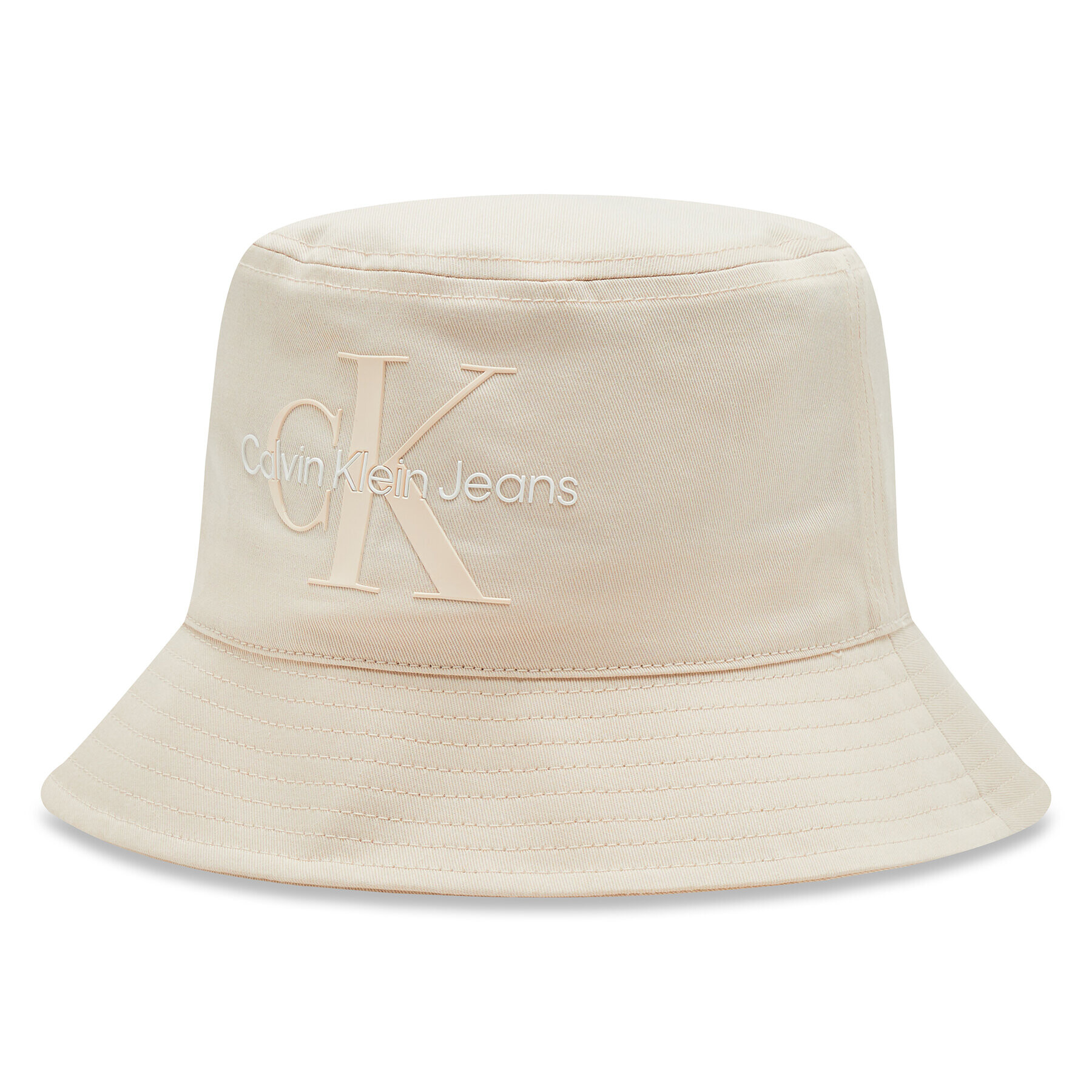 Calvin Klein Jeans Klobouk Bucket Monogram K60K610715 Béžová - Pepit.cz