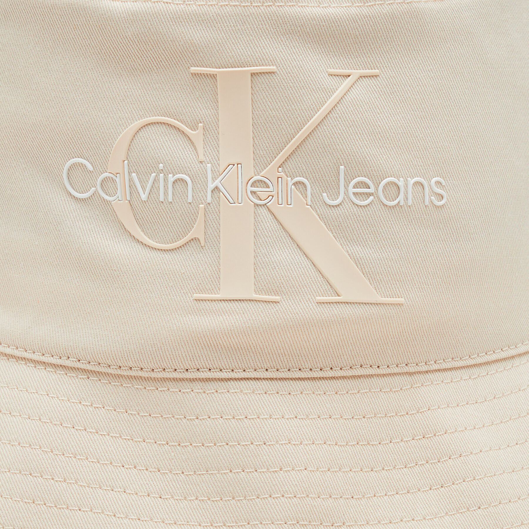 Calvin Klein Jeans Klobouk Bucket Monogram K60K610715 Béžová - Pepit.cz