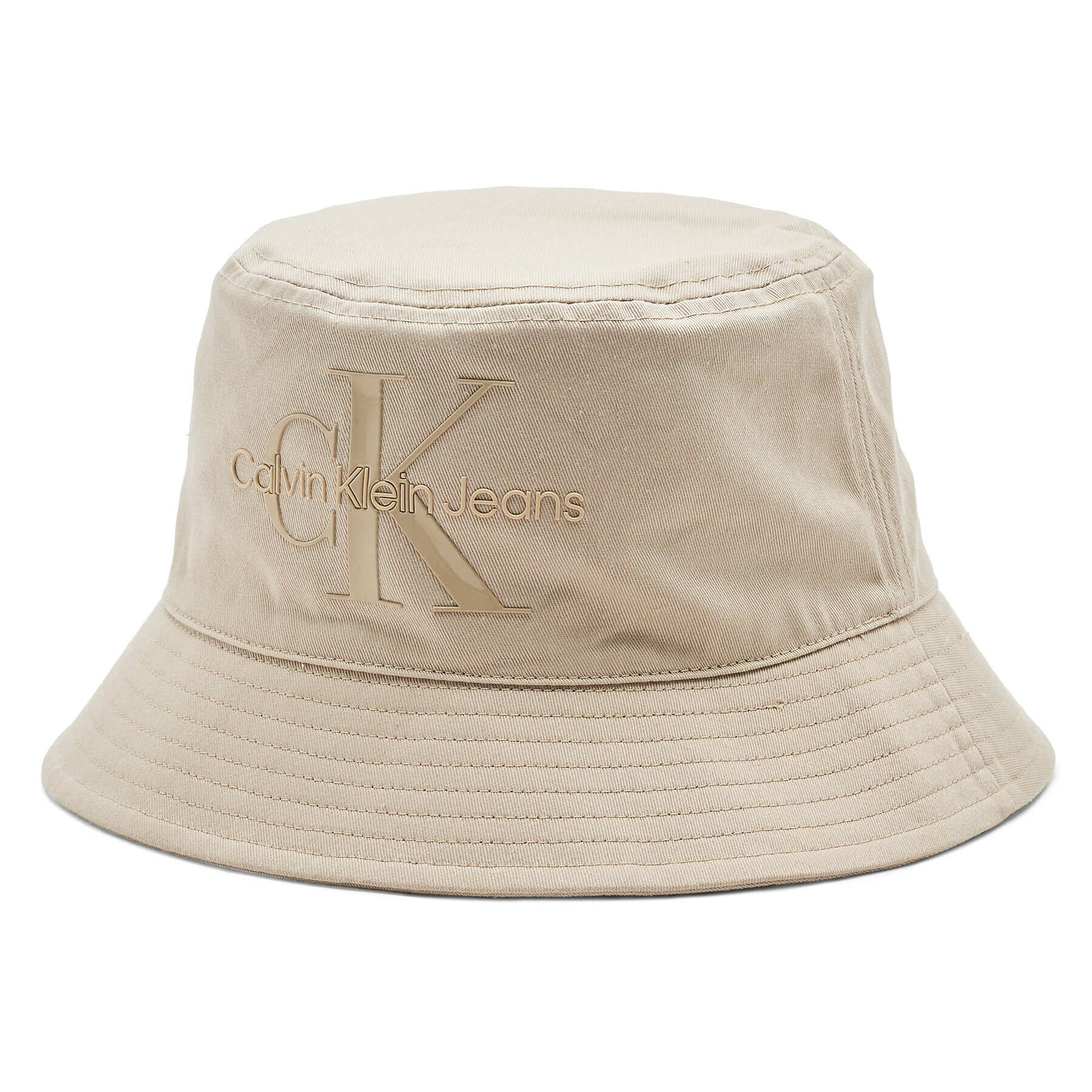 Calvin Klein Jeans Klobouk Monogram Bucket Hat K60K610715 Béžová - Pepit.cz