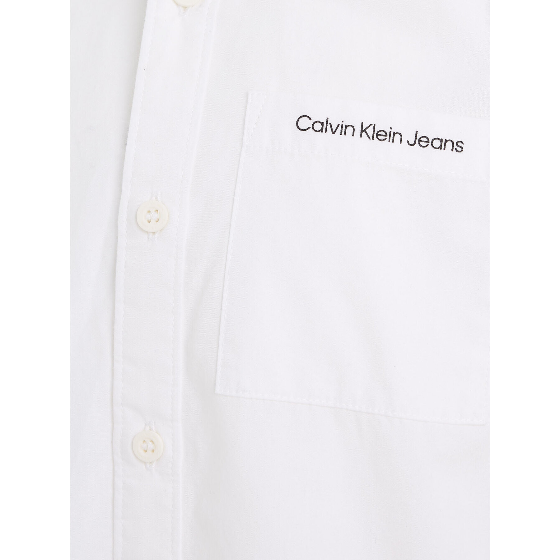 Calvin Klein Jeans Košile Ceremony IB0IB01737 Bílá Regular Fit - Pepit.cz