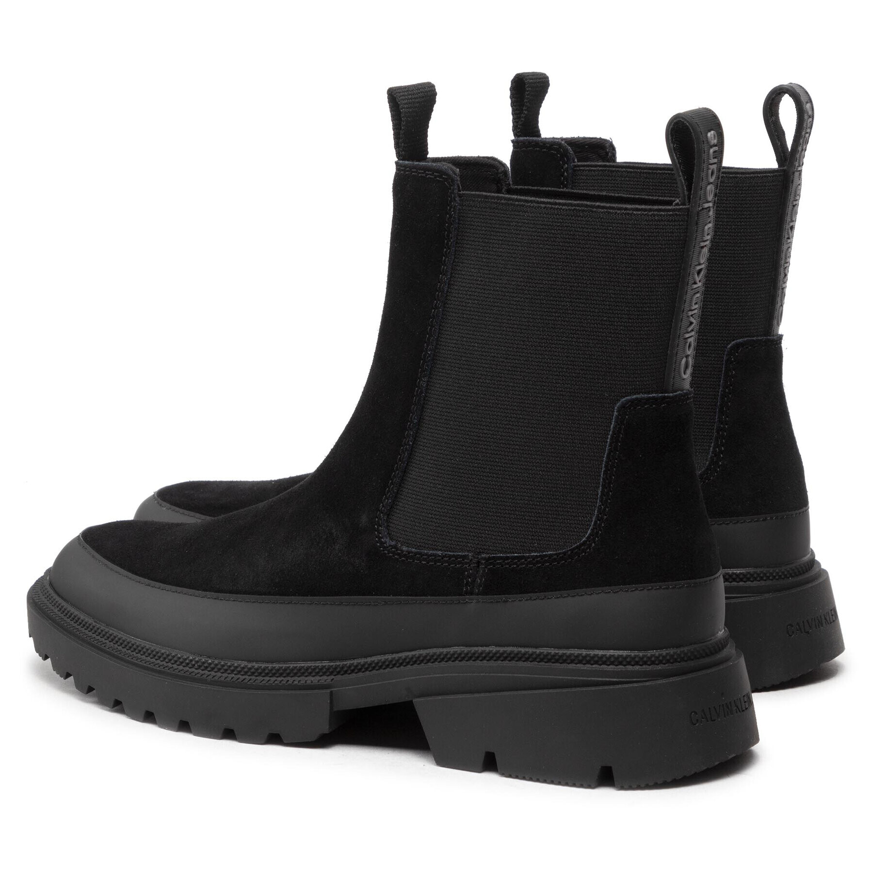 Calvin Klein Jeans Kotníková obuv s elastickým prvkem Chunky Chelsea Boot YM0YM00466 Černá - Pepit.cz