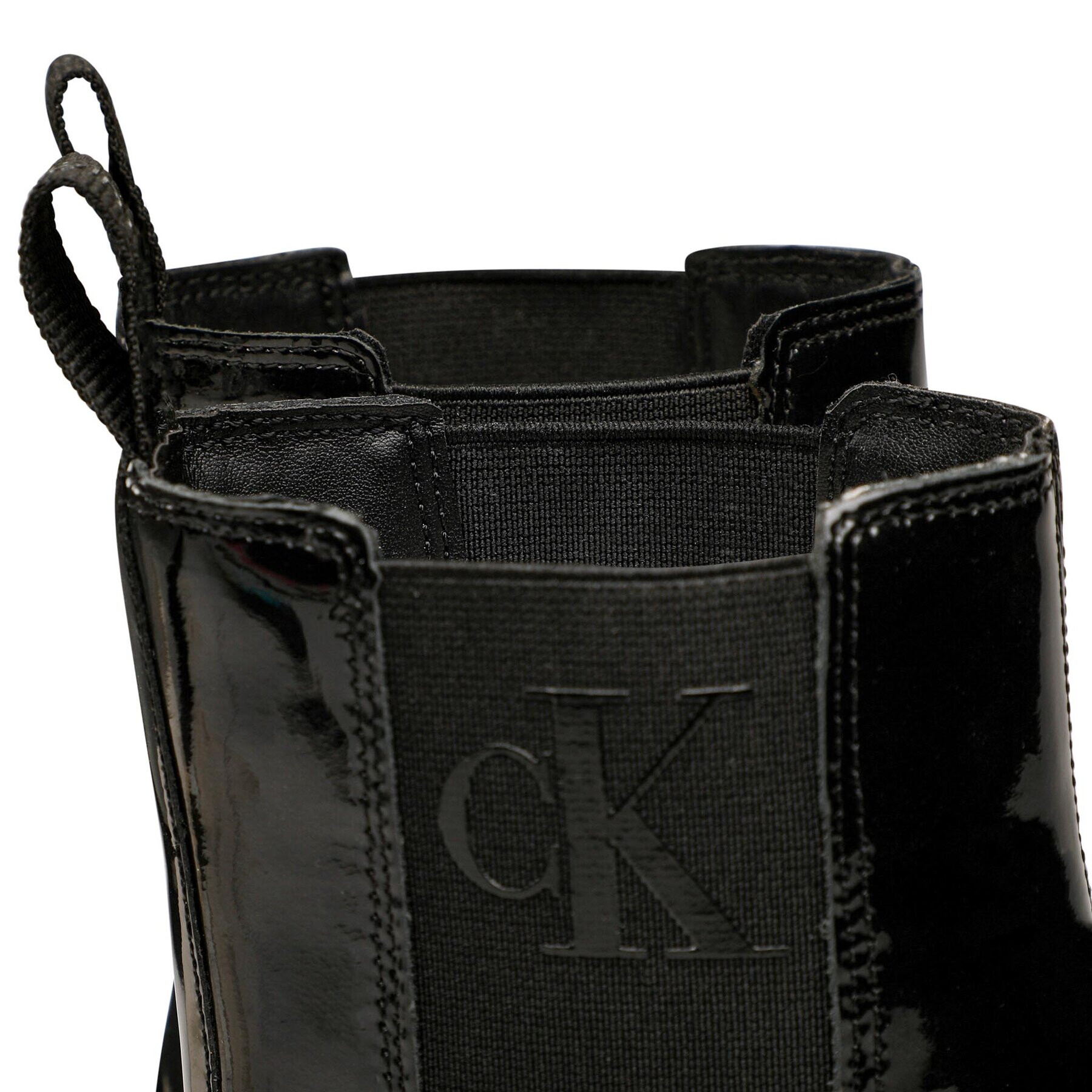 Calvin Klein Jeans Kotníková obuv s elastickým prvkem Chunky Combat Chelsea Boot YW0YW00855 Černá - Pepit.cz