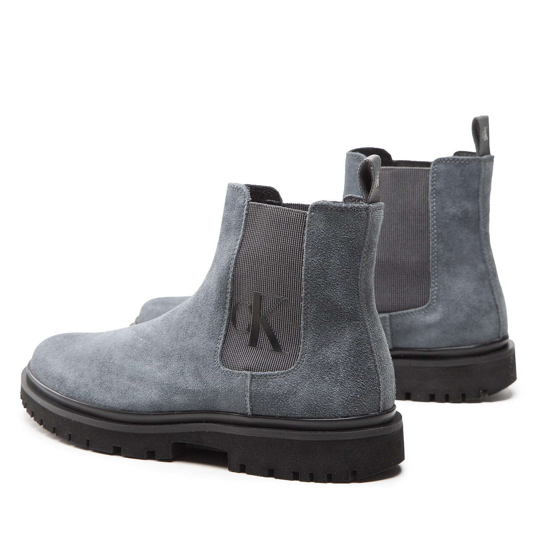 Calvin Klein Jeans Kotníková obuv s elastickým prvkem Lug Mid Chelsea Boot YM0YM00271 Šedá - Pepit.cz