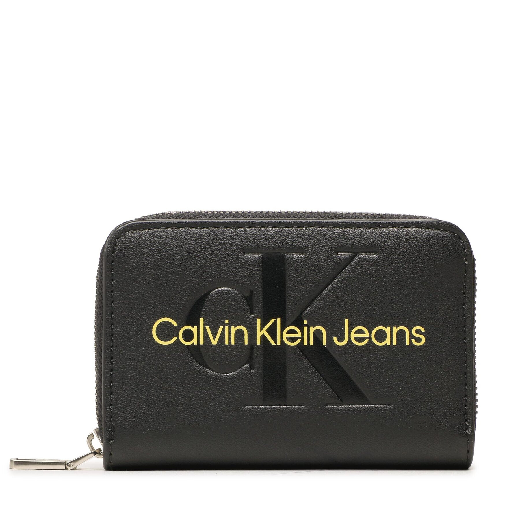 Calvin Klein Jeans Malá dámská peněženka Sculpted Med Zip Around Mono K60K607229 Černá - Pepit.cz