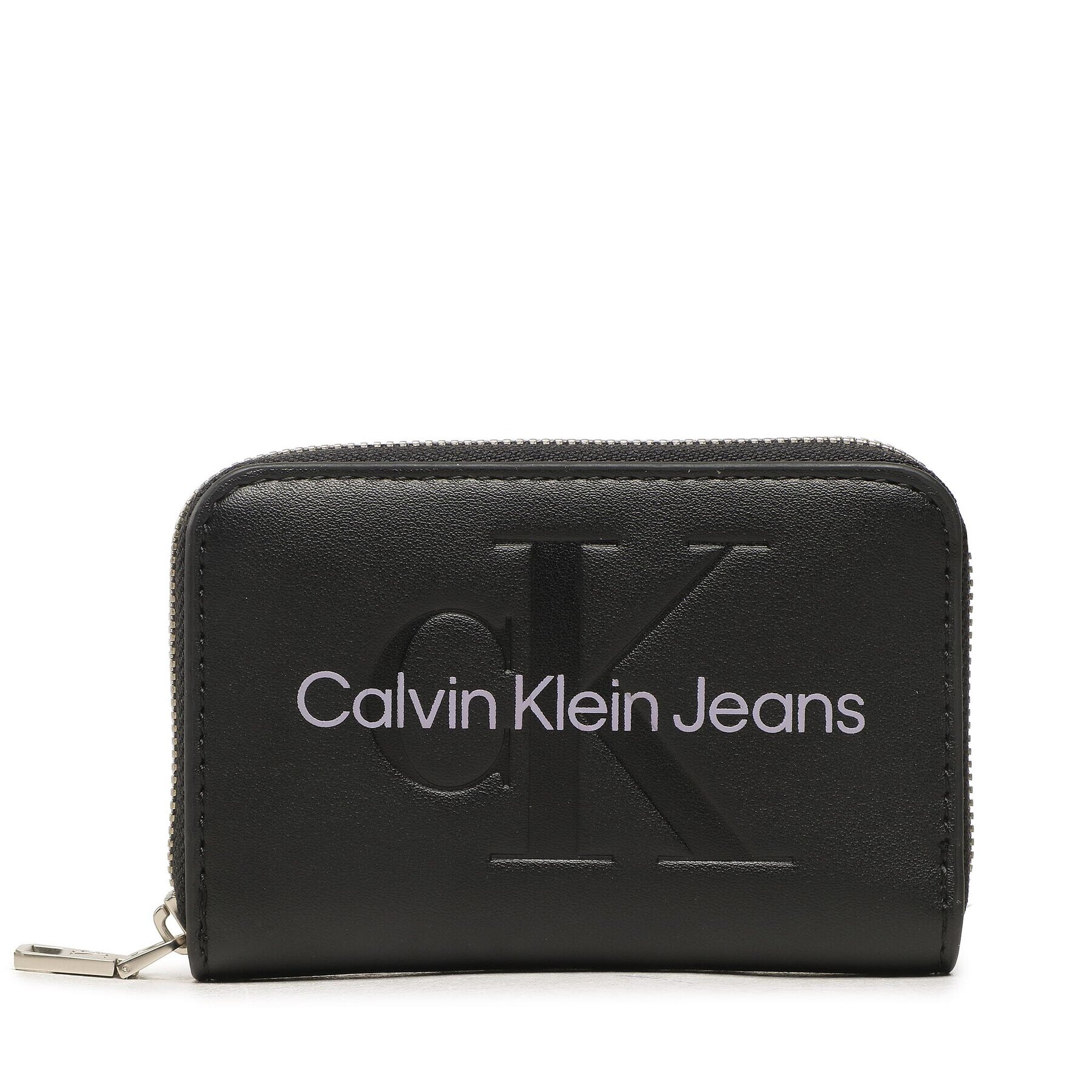 Calvin Klein Jeans Malá dámská peněženka Sculpted Med Zip Around Mono K60K607229 Černá - Pepit.cz