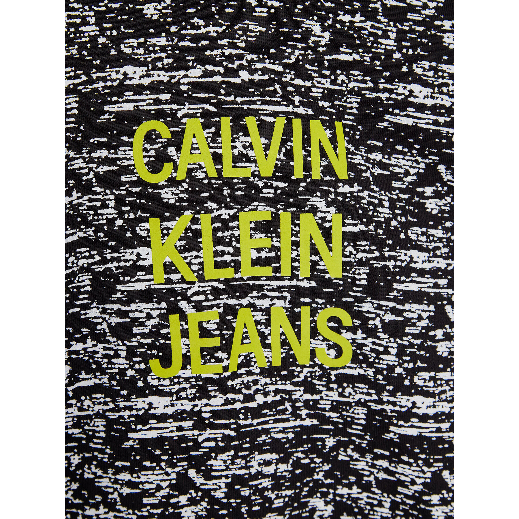 Calvin Klein Jeans Mikina Aop Noise IB0IB00988 Černá Regular Fit - Pepit.cz