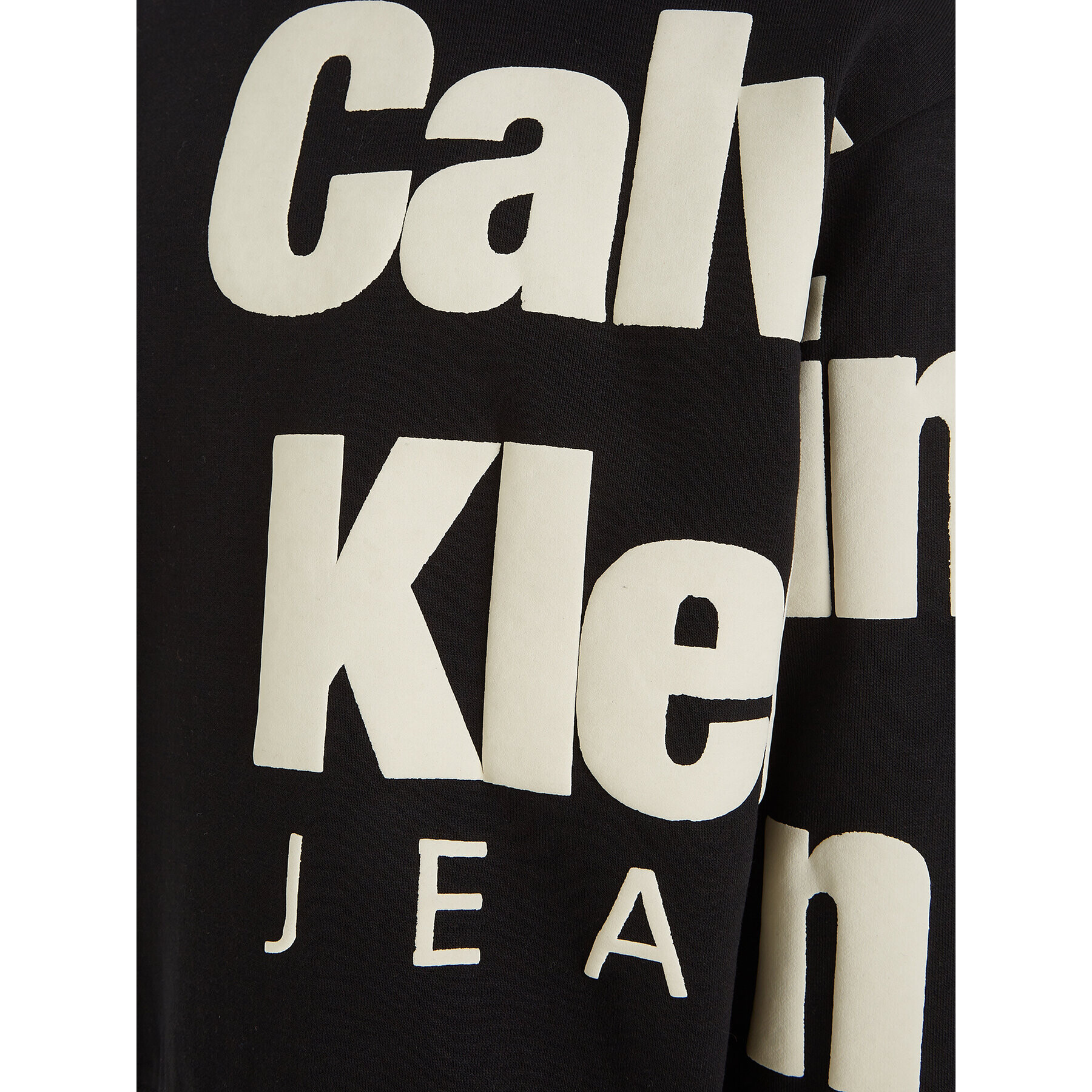 Calvin Klein Jeans Mikina Blown Up Logo IB0IB01860 Černá Regular Fit - Pepit.cz