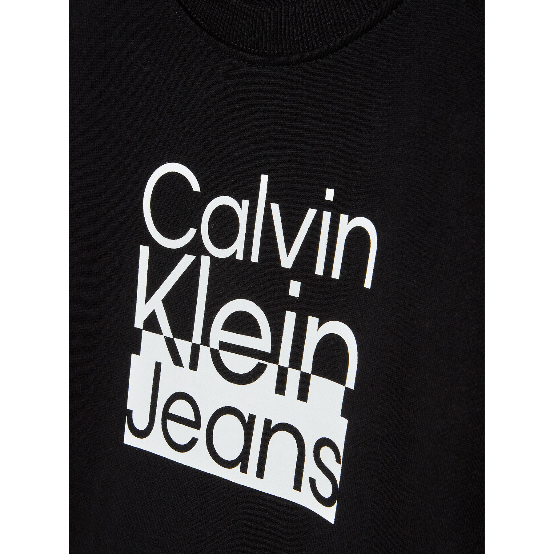 Calvin Klein Jeans Mikina Box Logo IB0IB01438 Černá Regular Fit - Pepit.cz