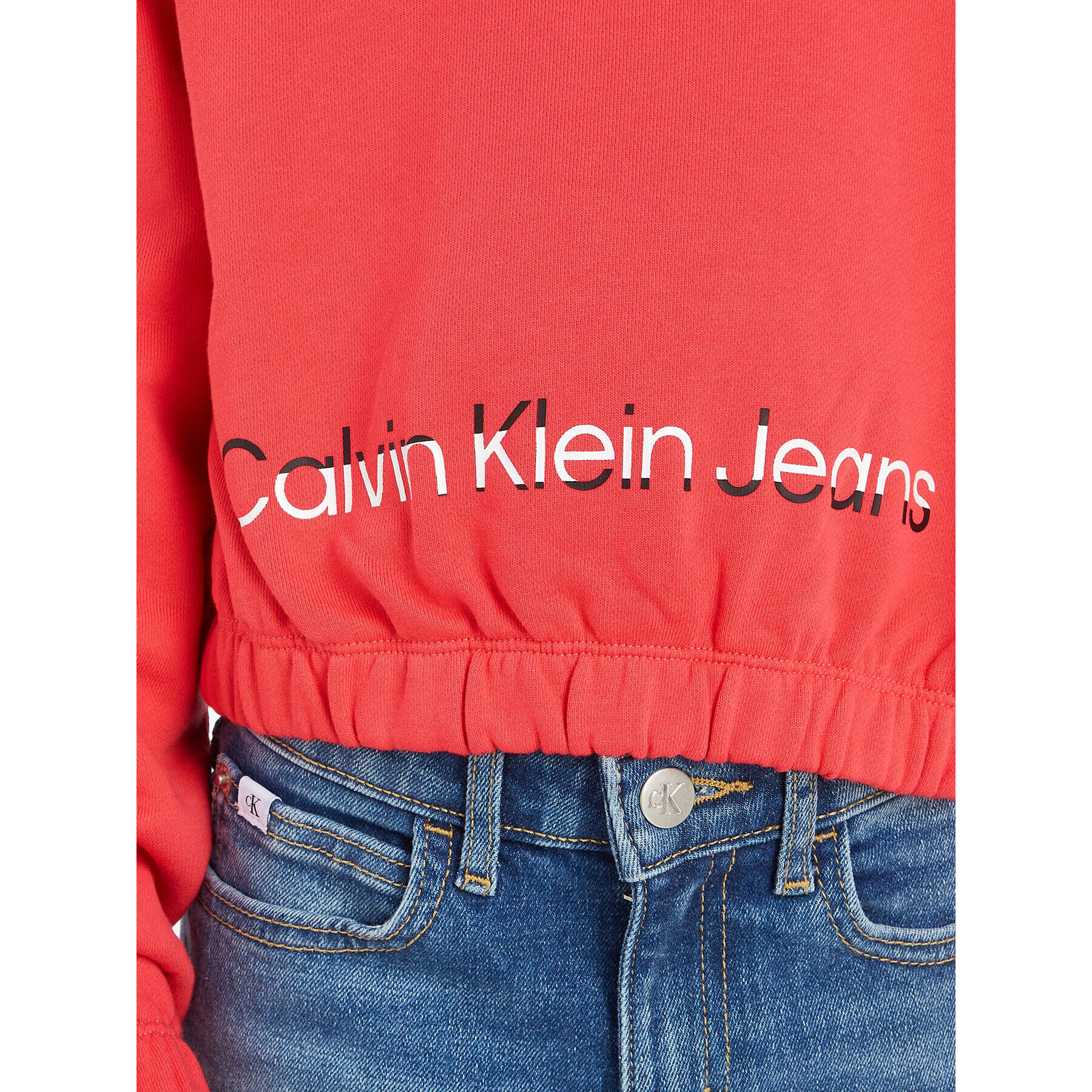 Calvin Klein Jeans Mikina Hero Logo IG0IG02025 Růžová Relaxed Fit - Pepit.cz